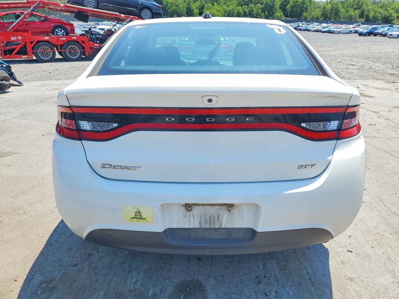 2013 Dodge Dart Sxt White vin: 1C3CDFBA7DD330764