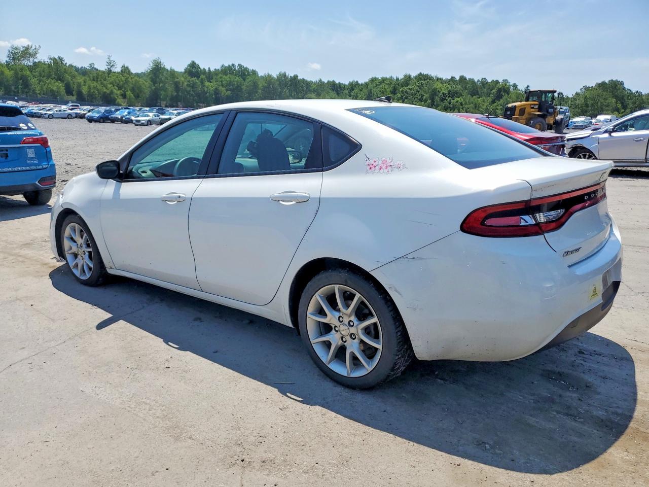 2013 Dodge Dart Sxt White vin: 1C3CDFBA7DD330764