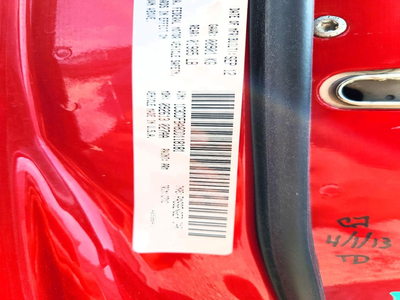 2013 Dodge Dart Sxt Red vin: 1C3CDFBA8DD118181