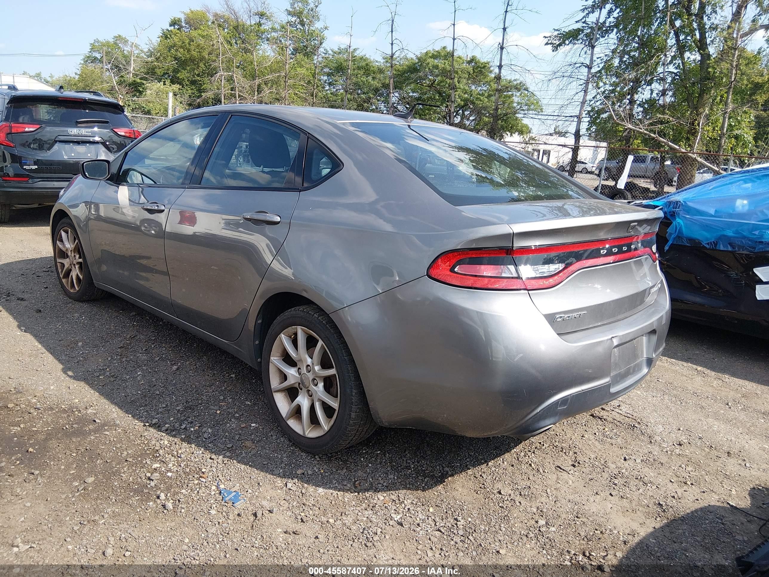 2013 Dodge Dart Rallye Gray vin: 1C3CDFBA8DD118990