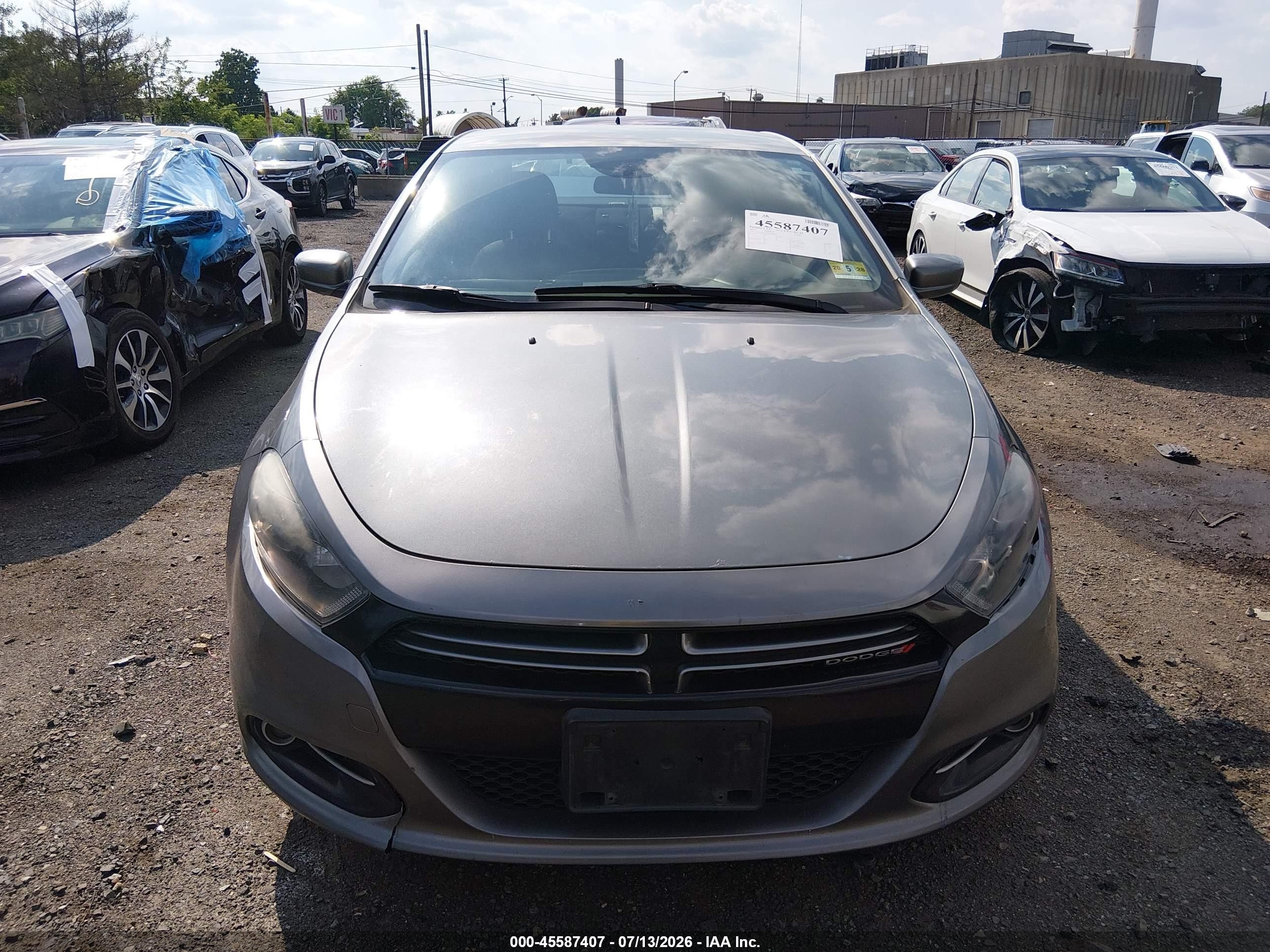 2013 Dodge Dart Rallye Gray vin: 1C3CDFBA8DD118990