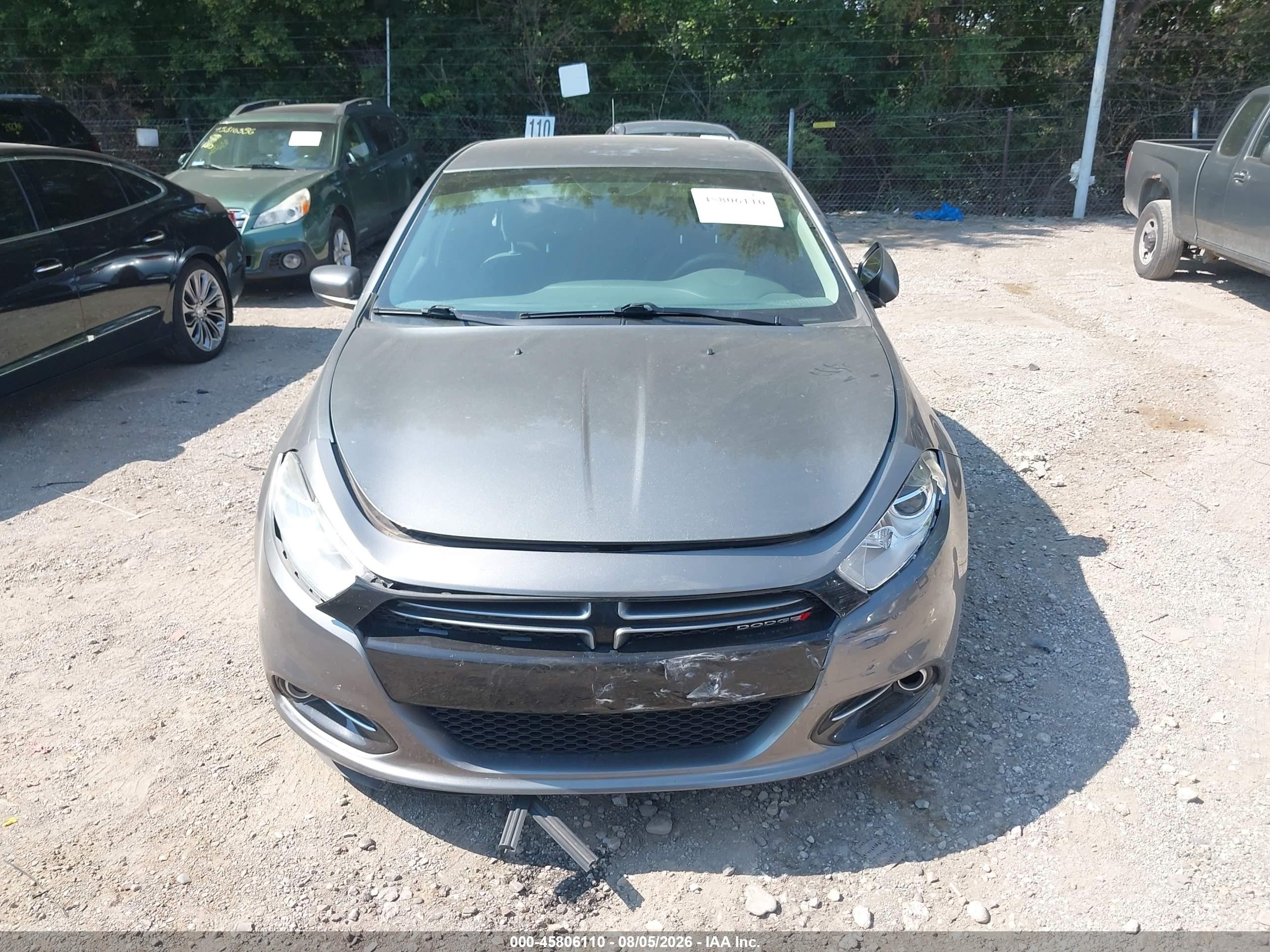 2013 Dodge Dart Rallye Gray vin: 1C3CDFBA8DD142187
