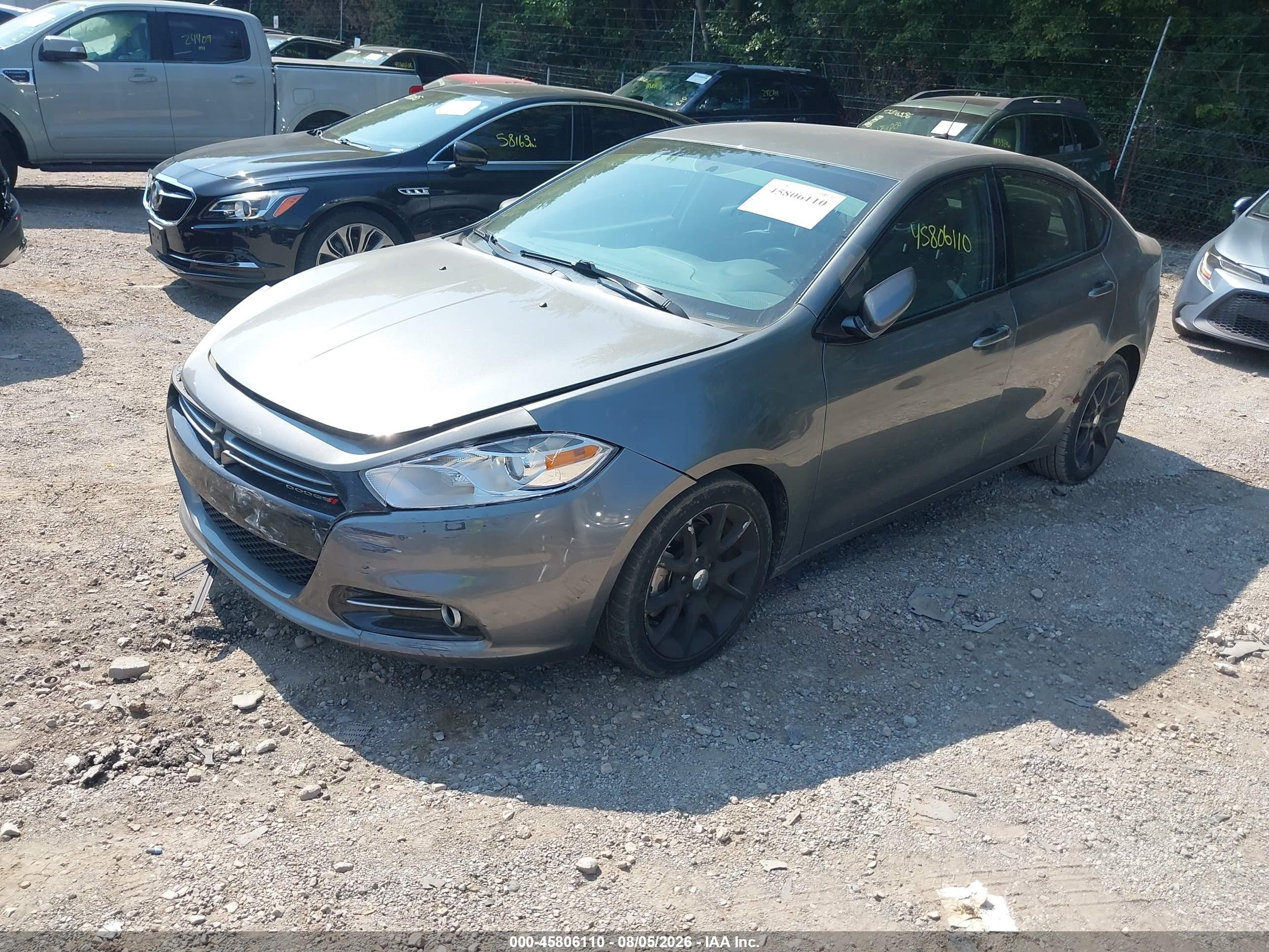 2013 Dodge Dart Rallye Gray vin: 1C3CDFBA8DD142187