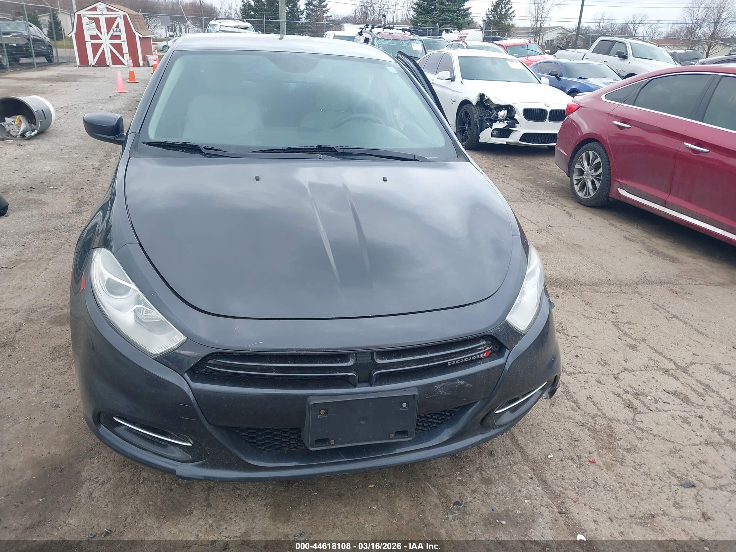 2013 Dodge Dart Sxt/rallye Gray vin: 1C3CDFBA8DD183368