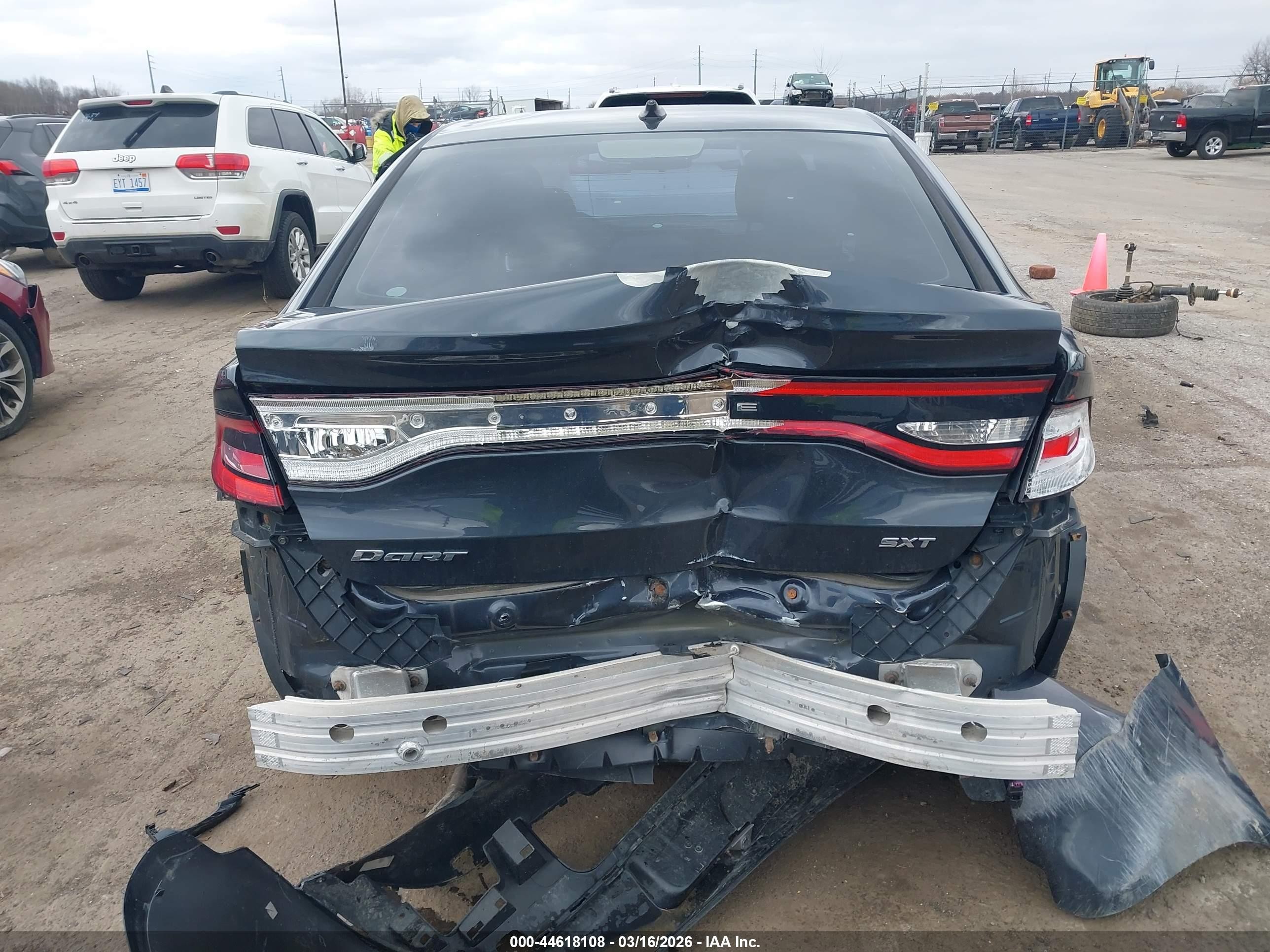 2013 Dodge Dart Sxt/rallye Gray vin: 1C3CDFBA8DD183368