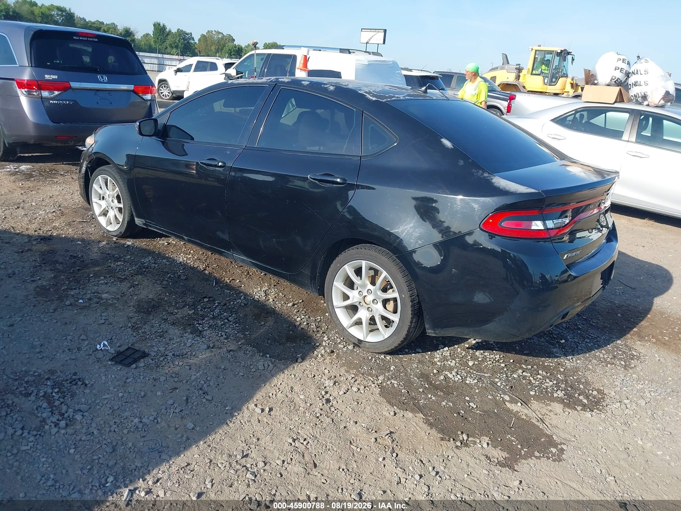 2013 Dodge Dart Sxt Black vin: 1C3CDFBA8DD318350