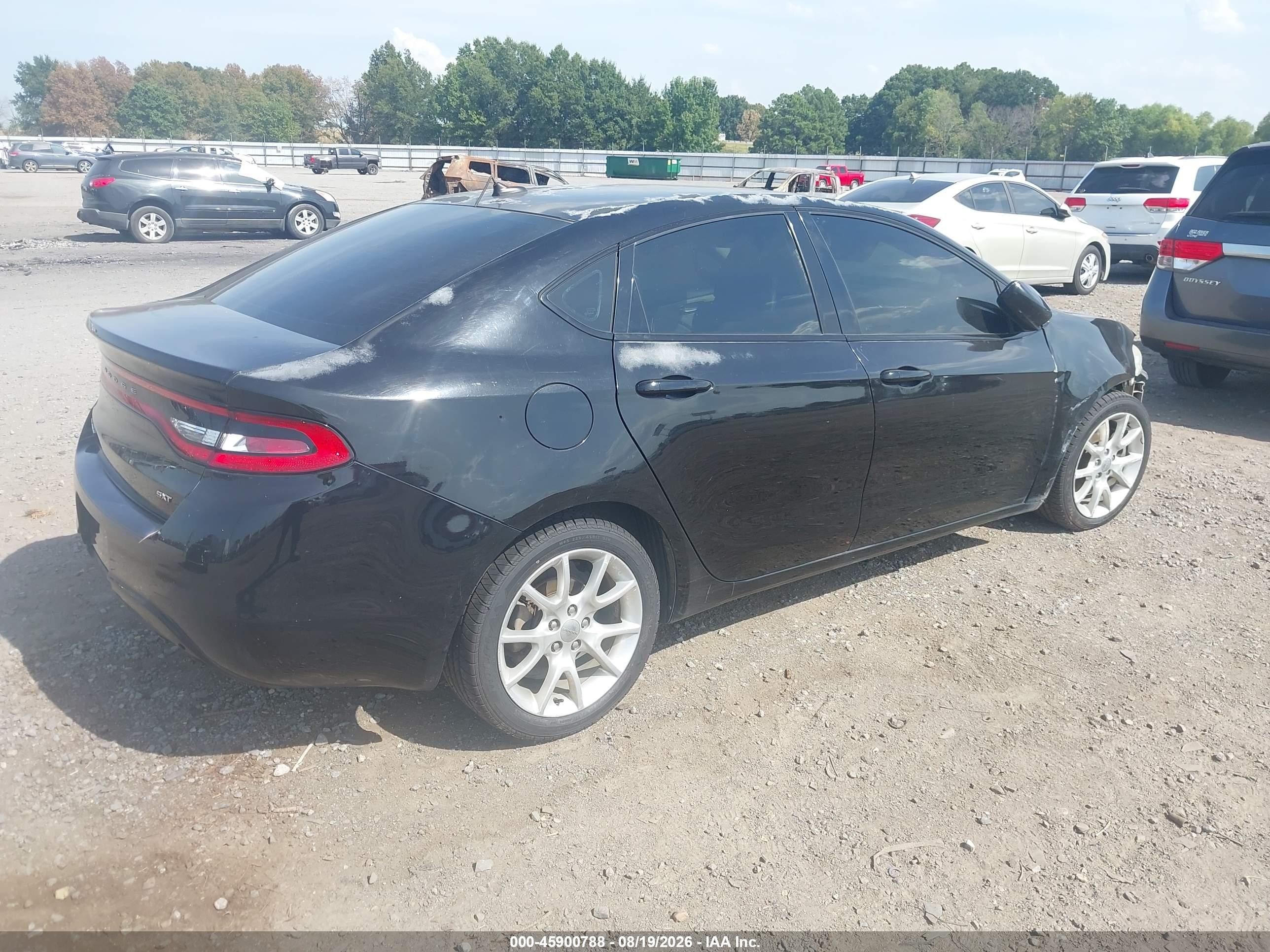 2013 Dodge Dart Sxt Black vin: 1C3CDFBA8DD318350