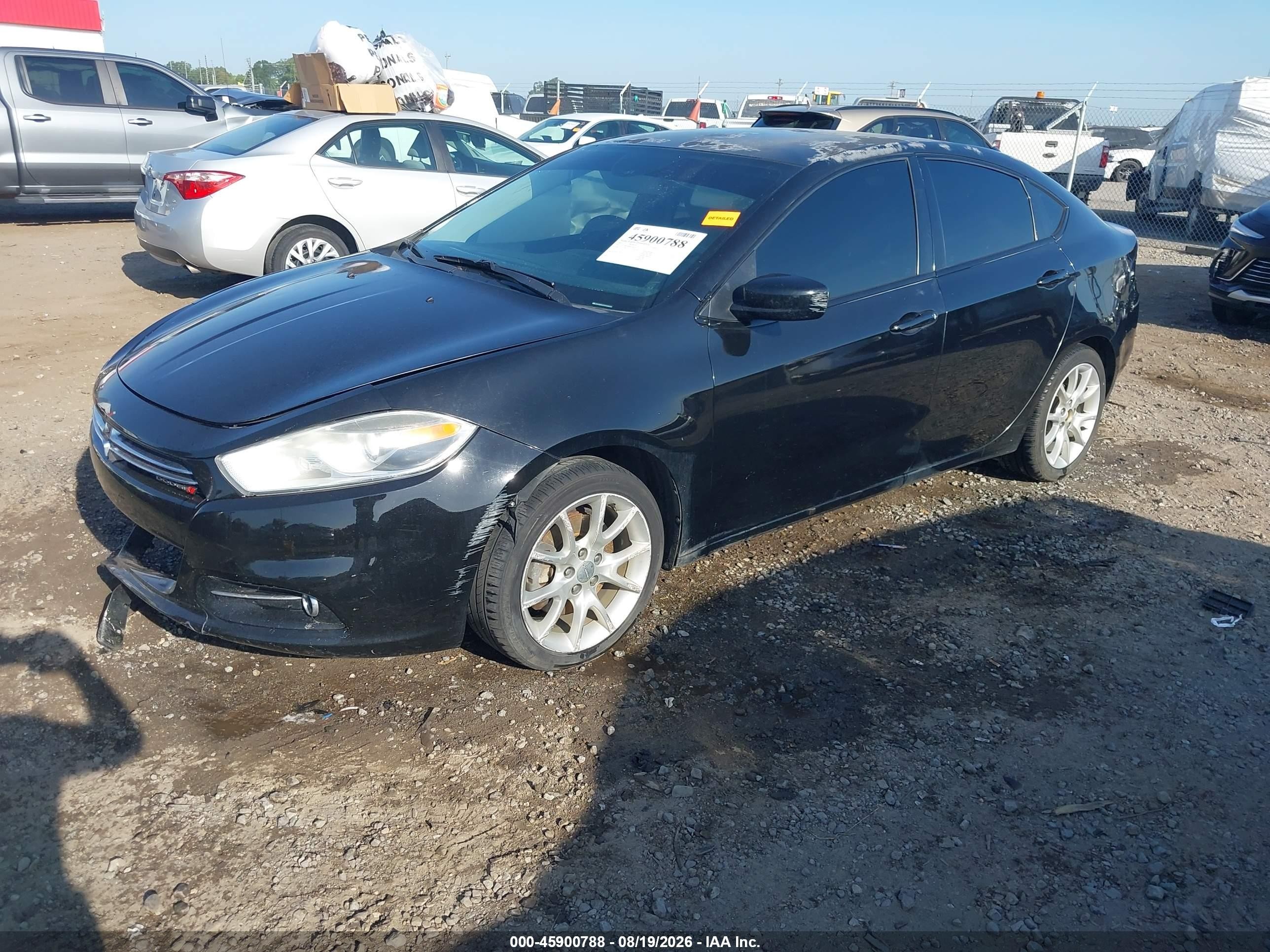 2013 Dodge Dart Sxt Black vin: 1C3CDFBA8DD318350