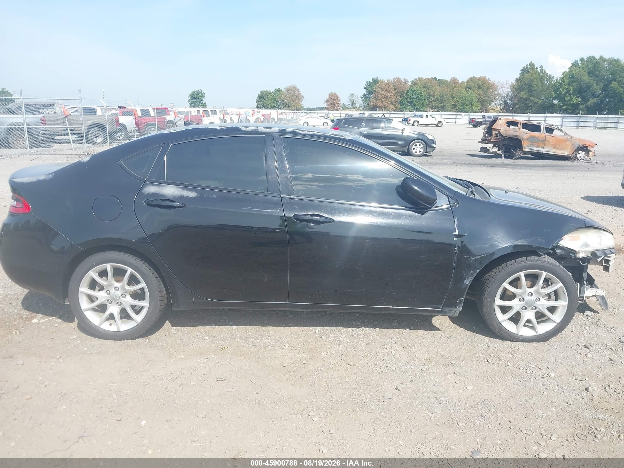 2013 Dodge Dart Sxt Black vin: 1C3CDFBA8DD318350