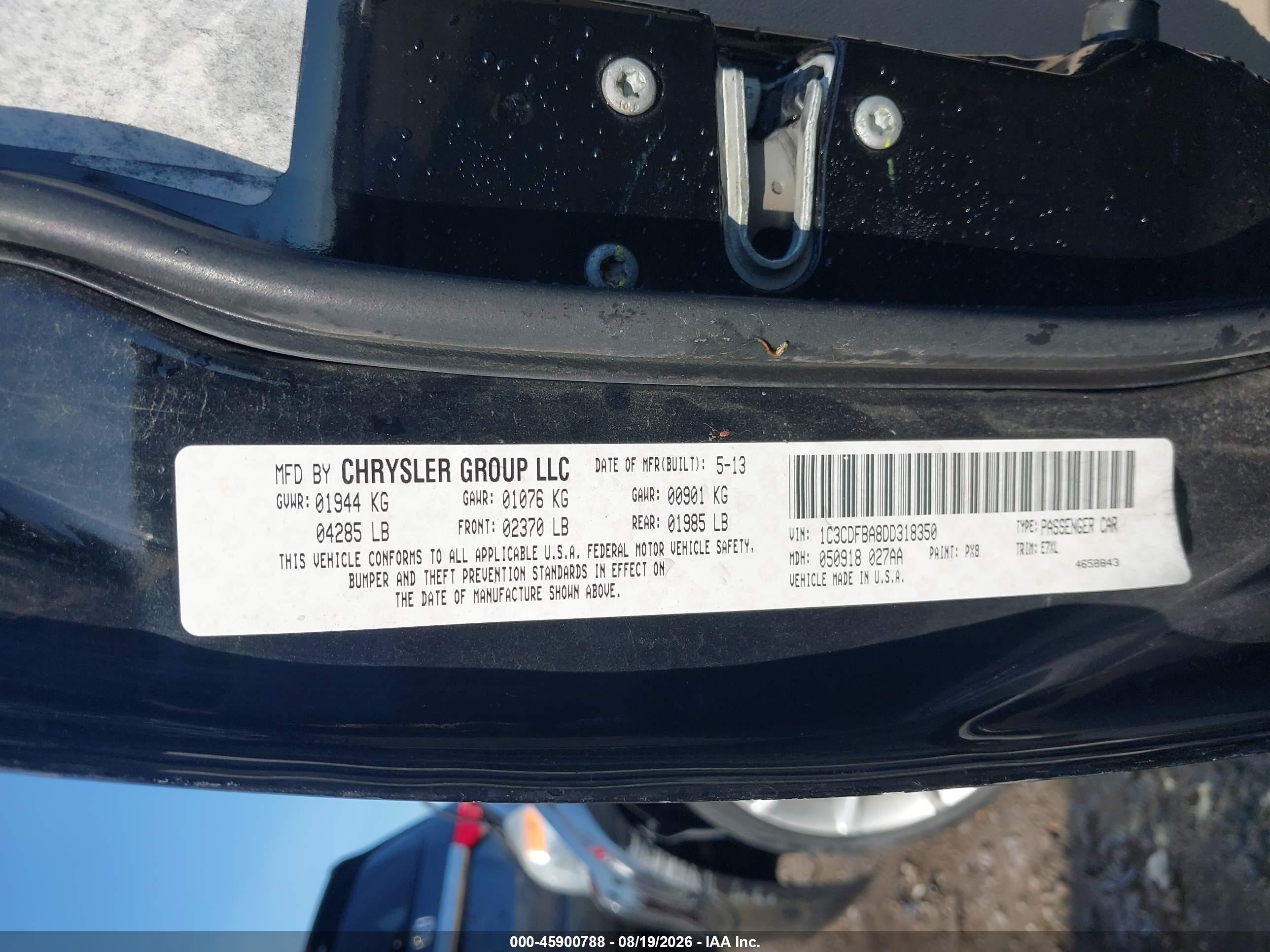 2013 Dodge Dart Sxt Black vin: 1C3CDFBA8DD318350