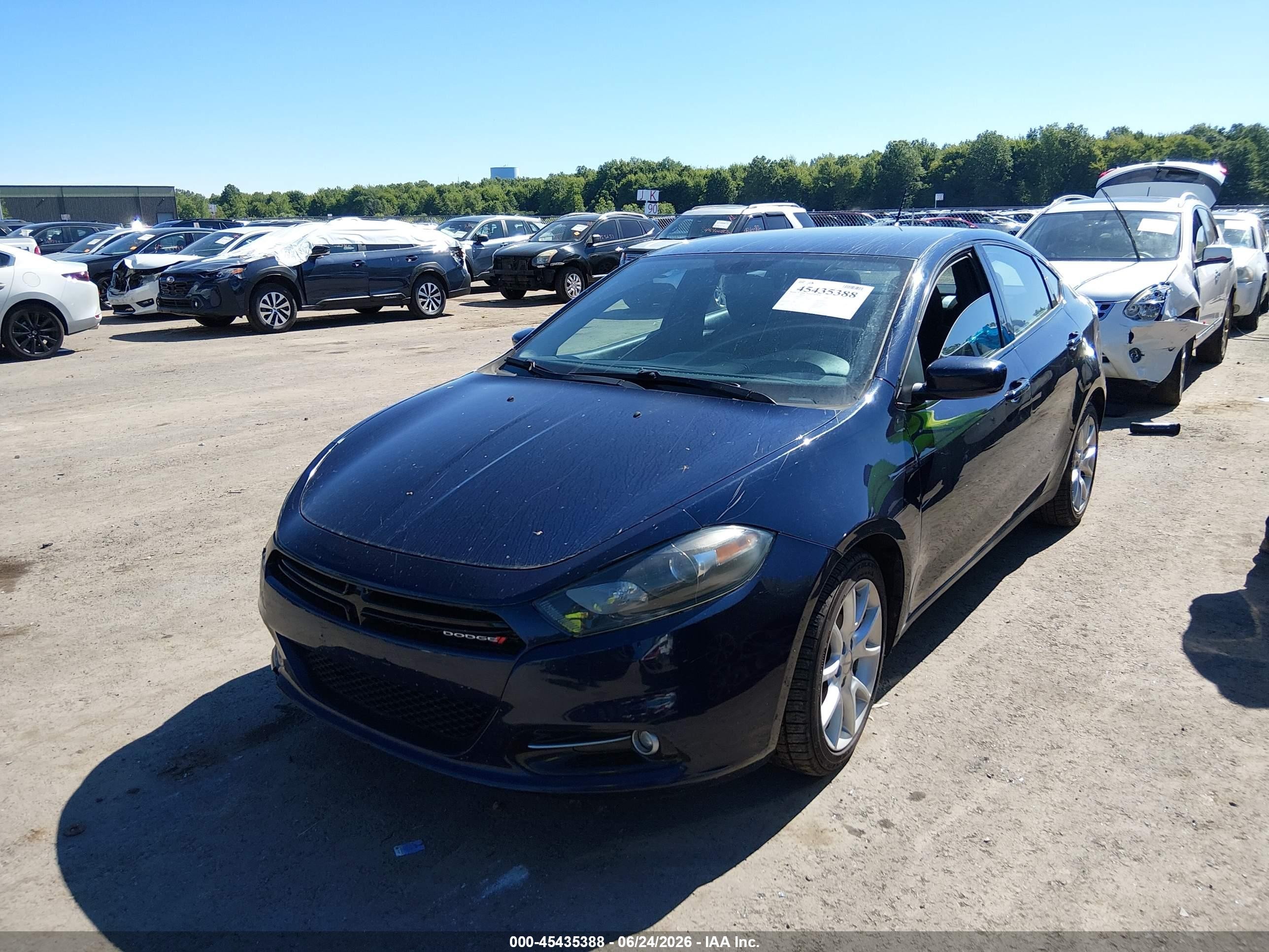 2013 Dodge Dart Sxt Dark Blue vin: 1C3CDFBA8DD336797