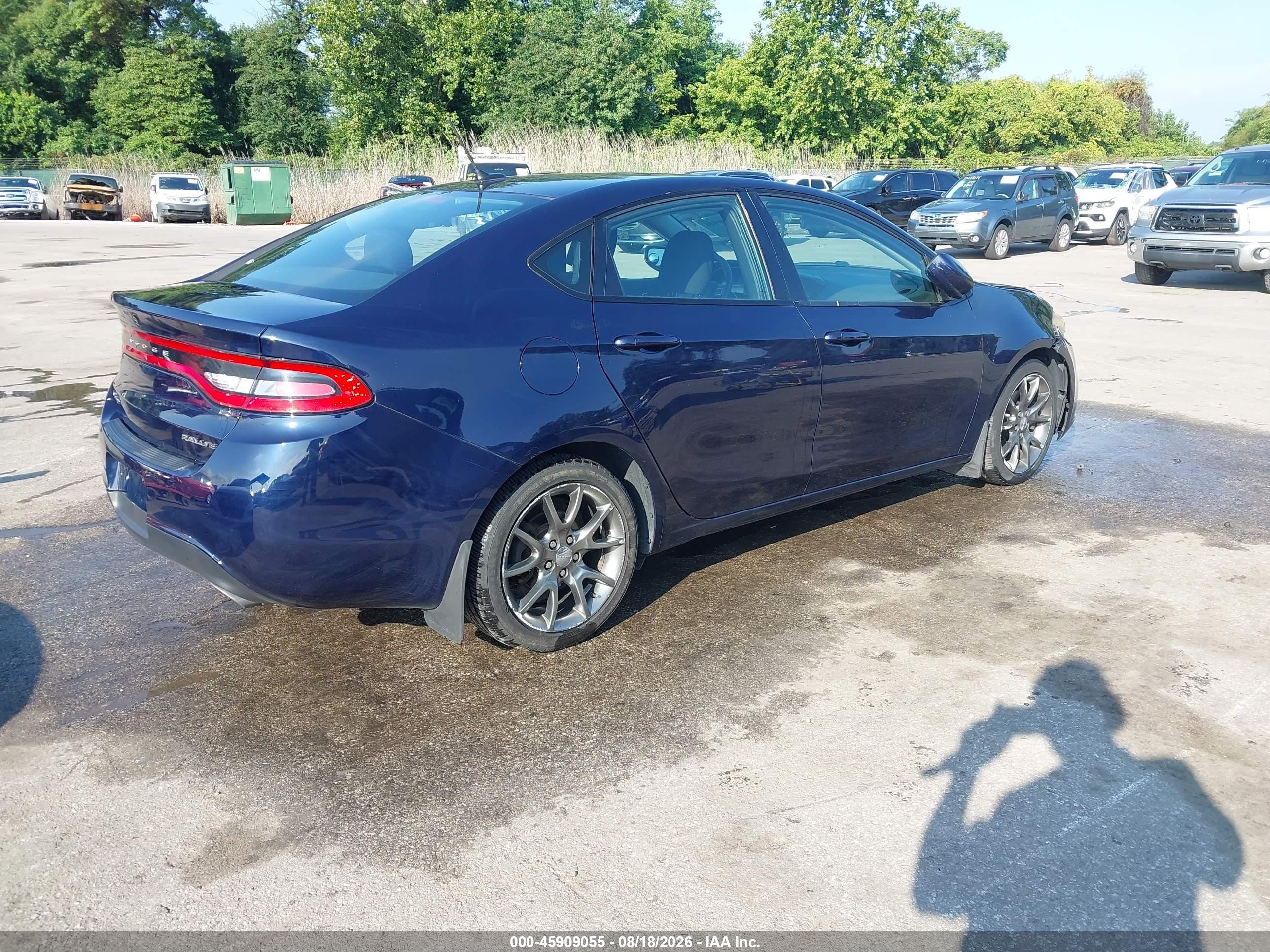 2013 Dodge Dart Sxt Синий vin: 1C3CDFBA8DD336833