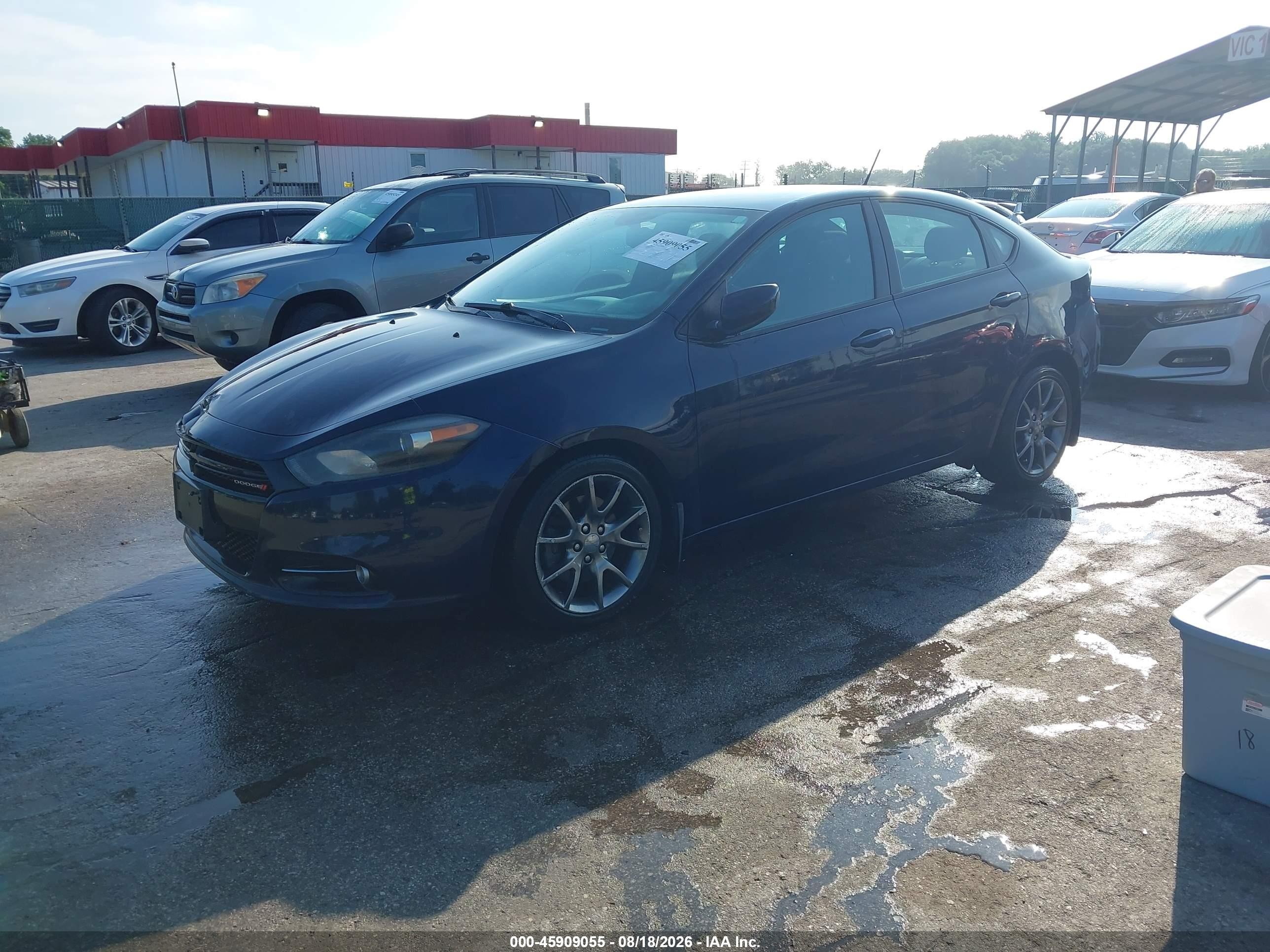 2013 Dodge Dart Sxt Синий vin: 1C3CDFBA8DD336833