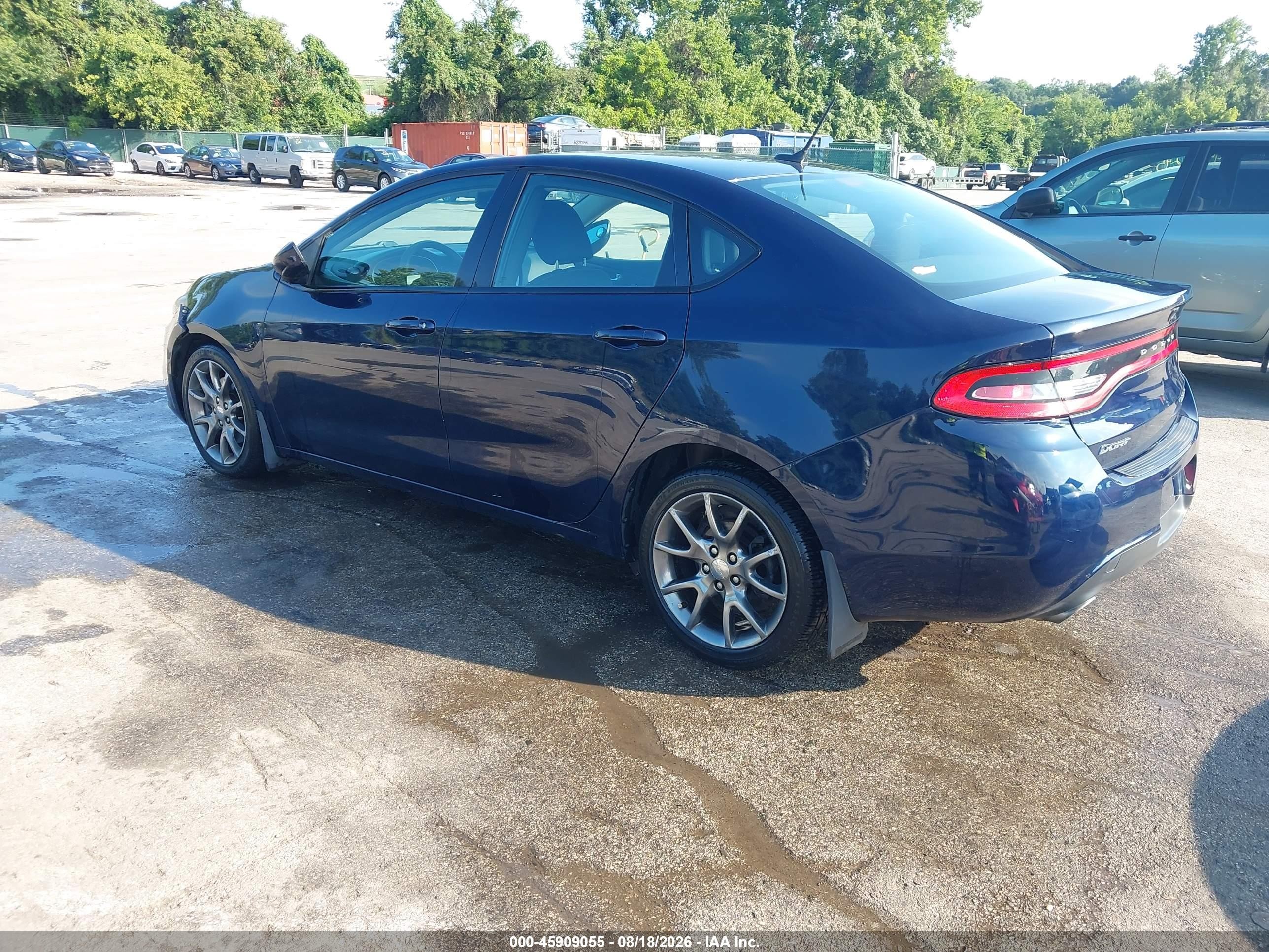2013 Dodge Dart Sxt Синий vin: 1C3CDFBA8DD336833