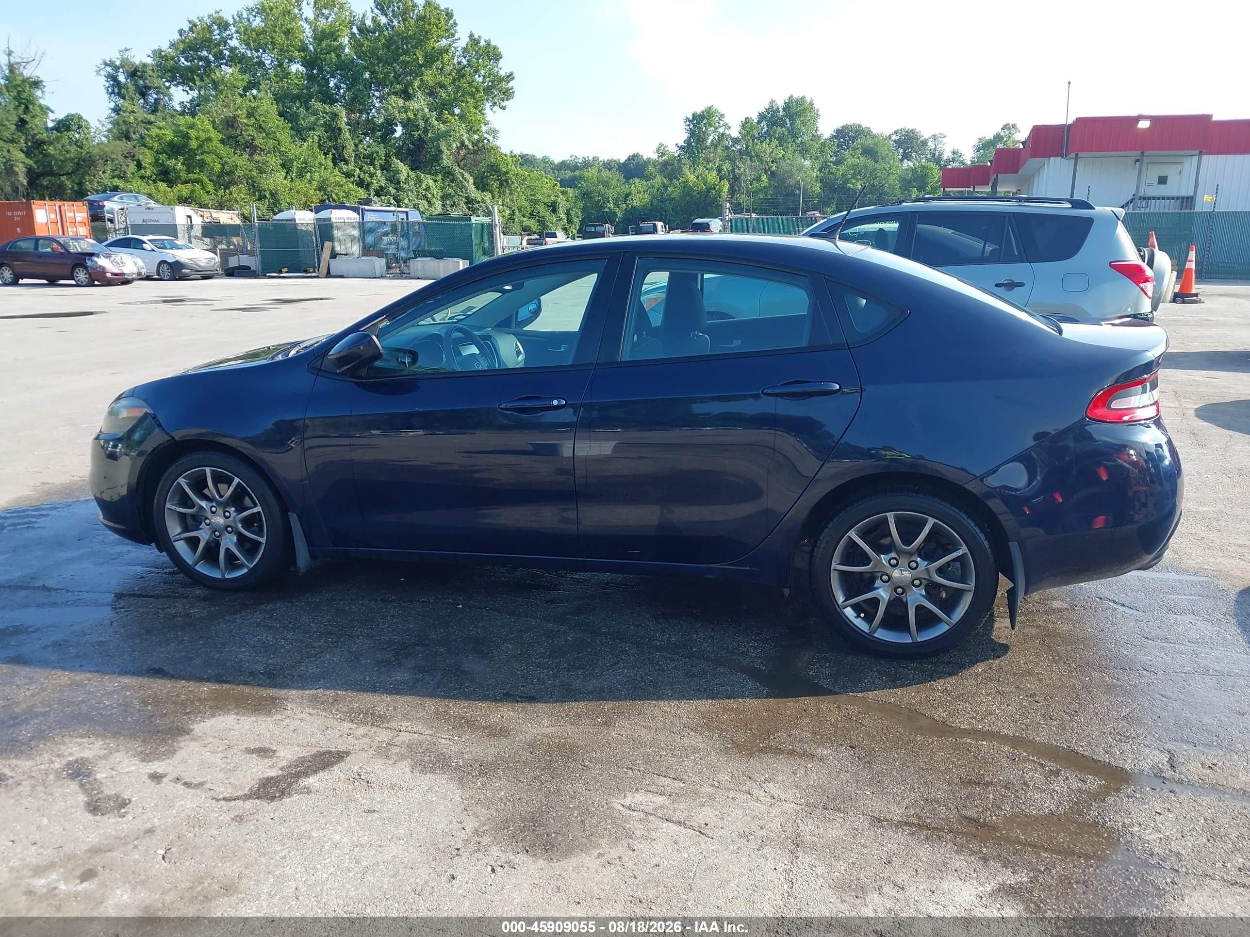 2013 Dodge Dart Sxt Синий vin: 1C3CDFBA8DD336833