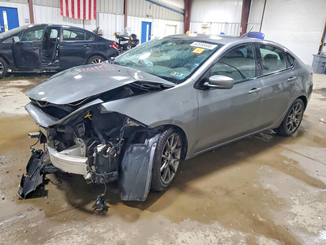 2013 Dodge Dart Sxt Silver vin: 1C3CDFBA8DD345547