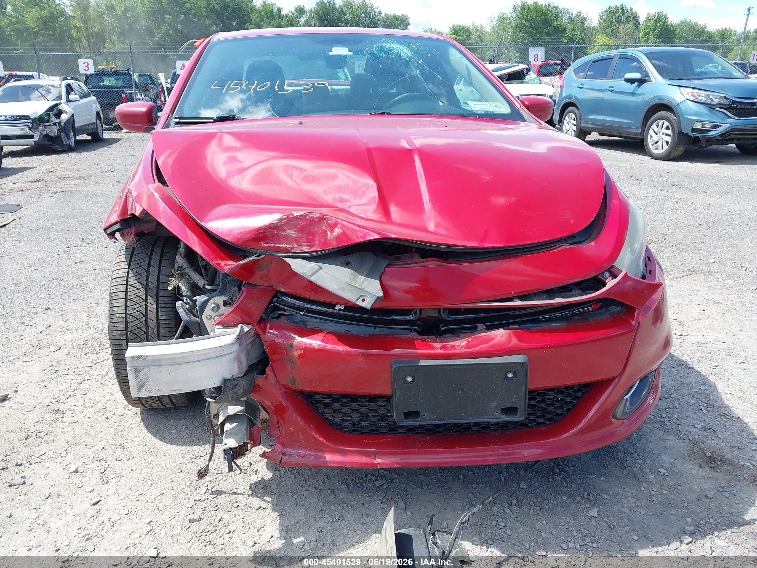 2013 Dodge Dart Sxt Red vin: 1C3CDFBA8DD347654