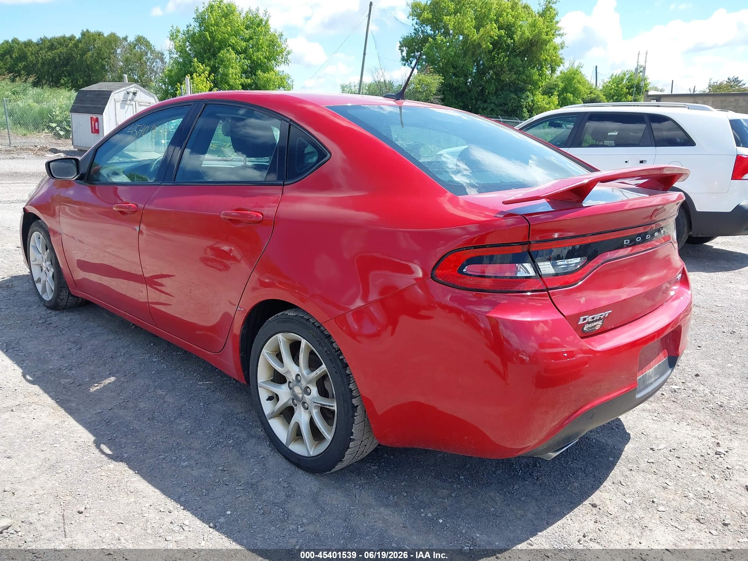 2013 Dodge Dart Sxt Red vin: 1C3CDFBA8DD347654