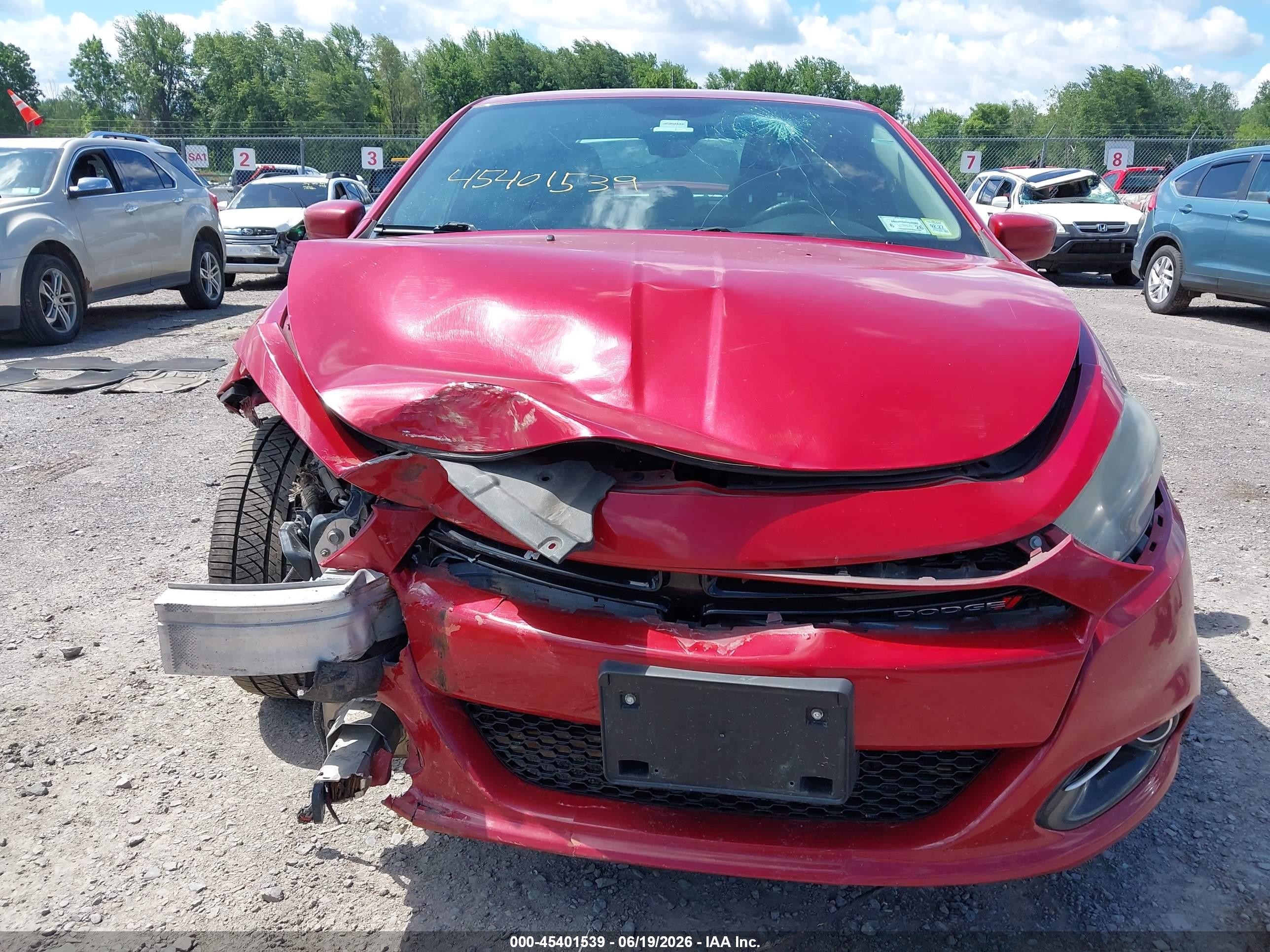 2013 Dodge Dart Sxt Red vin: 1C3CDFBA8DD347654