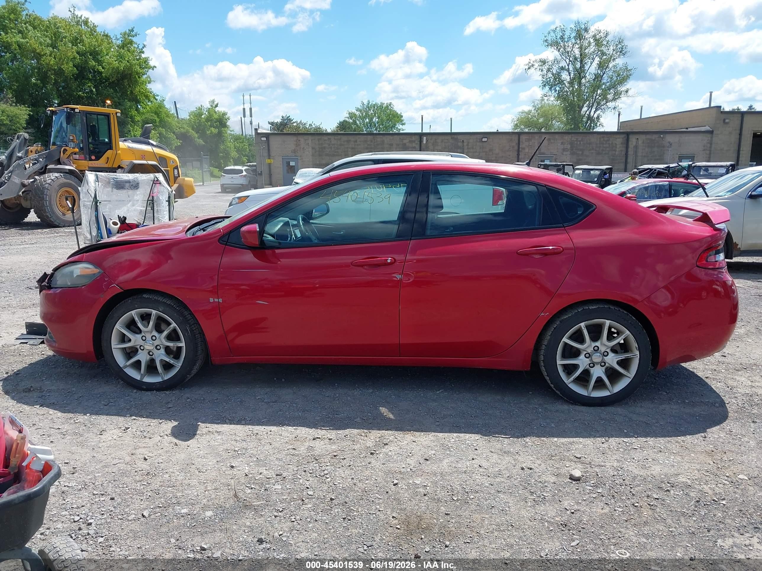2013 Dodge Dart Sxt Red vin: 1C3CDFBA8DD347654