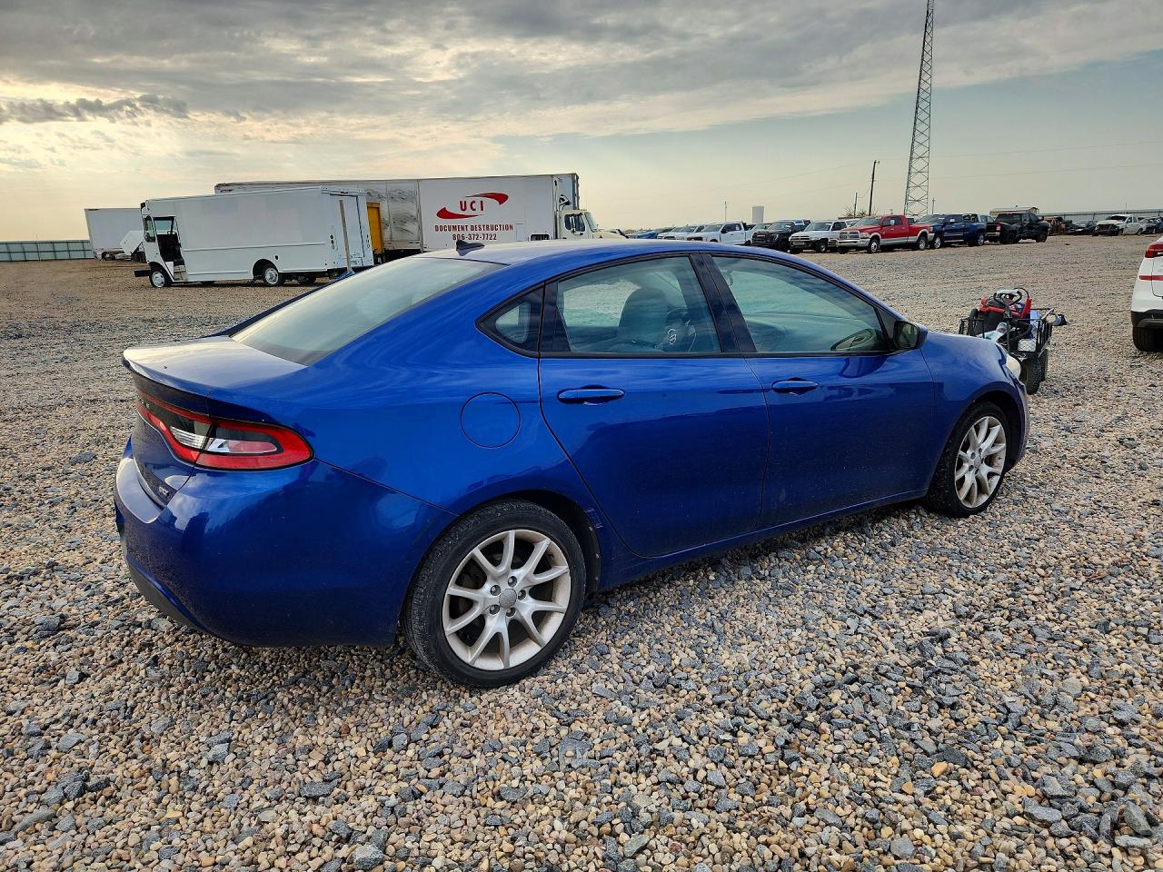 2013 Dodge Dart Sxt Blue vin: 1C3CDFBA9DD110025