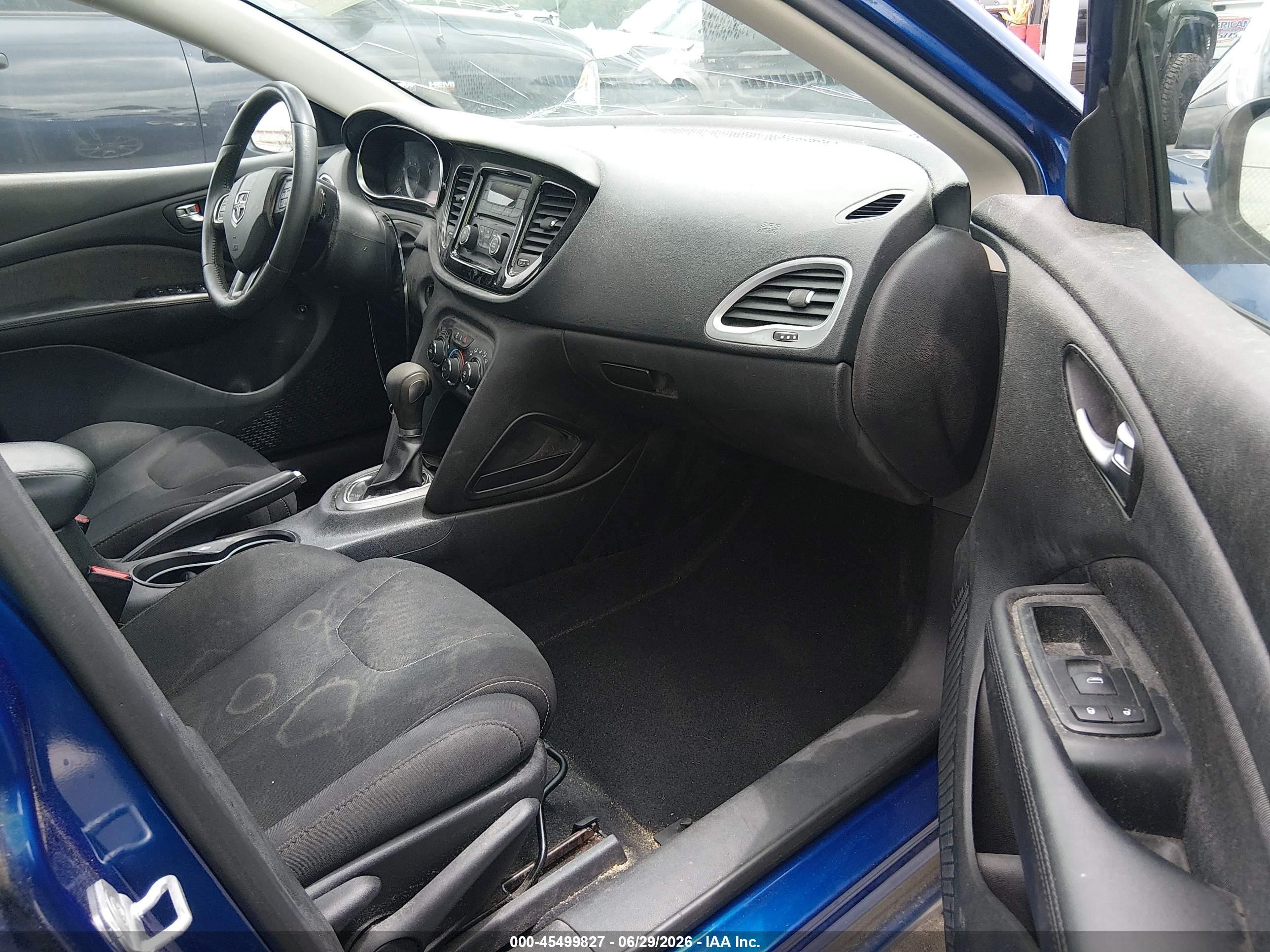 2013 Dodge Dart Sxt Blue vin: 1C3CDFBA9DD152386
