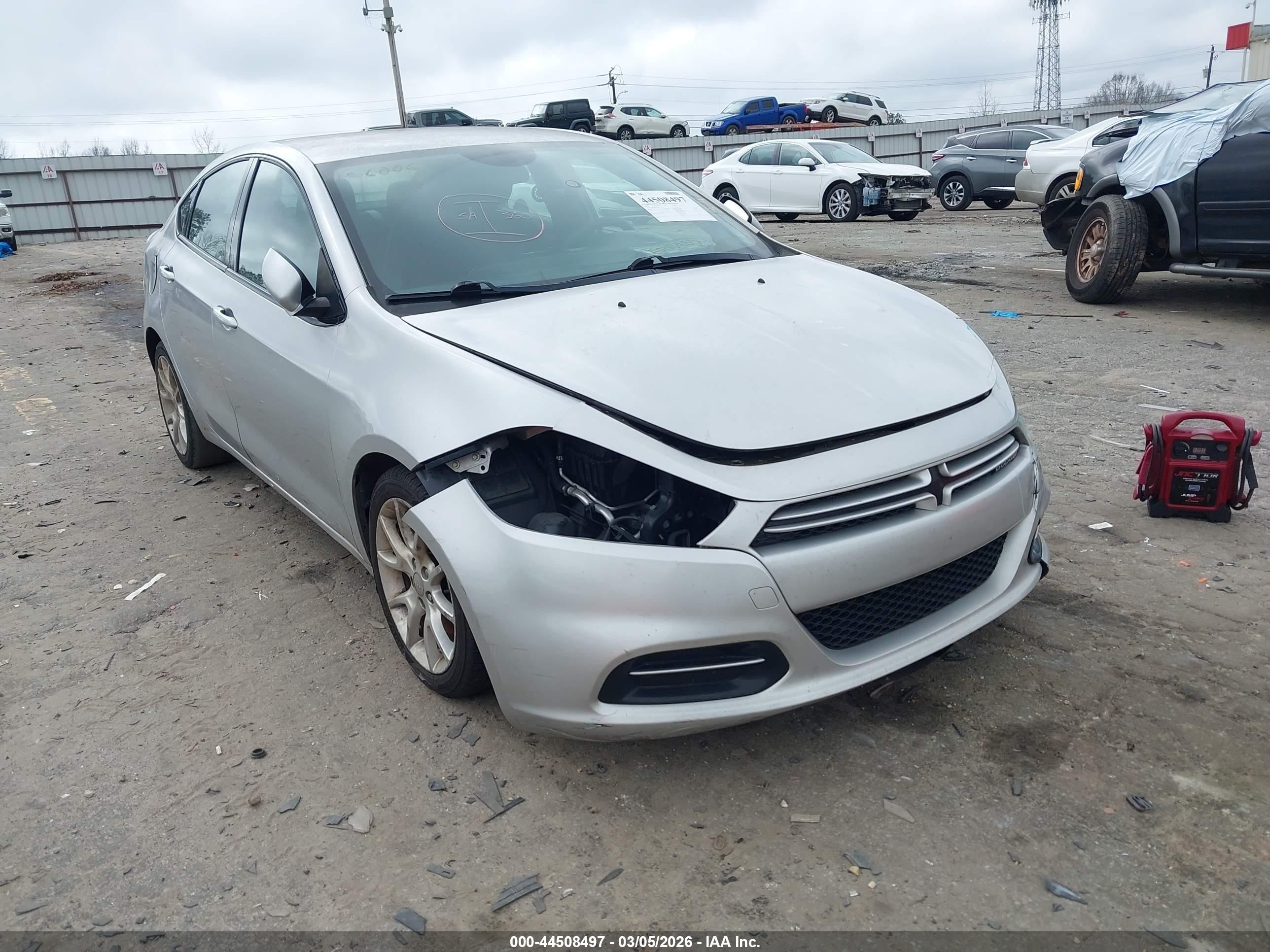 2013 Dodge Dart Sxt Silver vin: 1C3CDFBA9DD318180