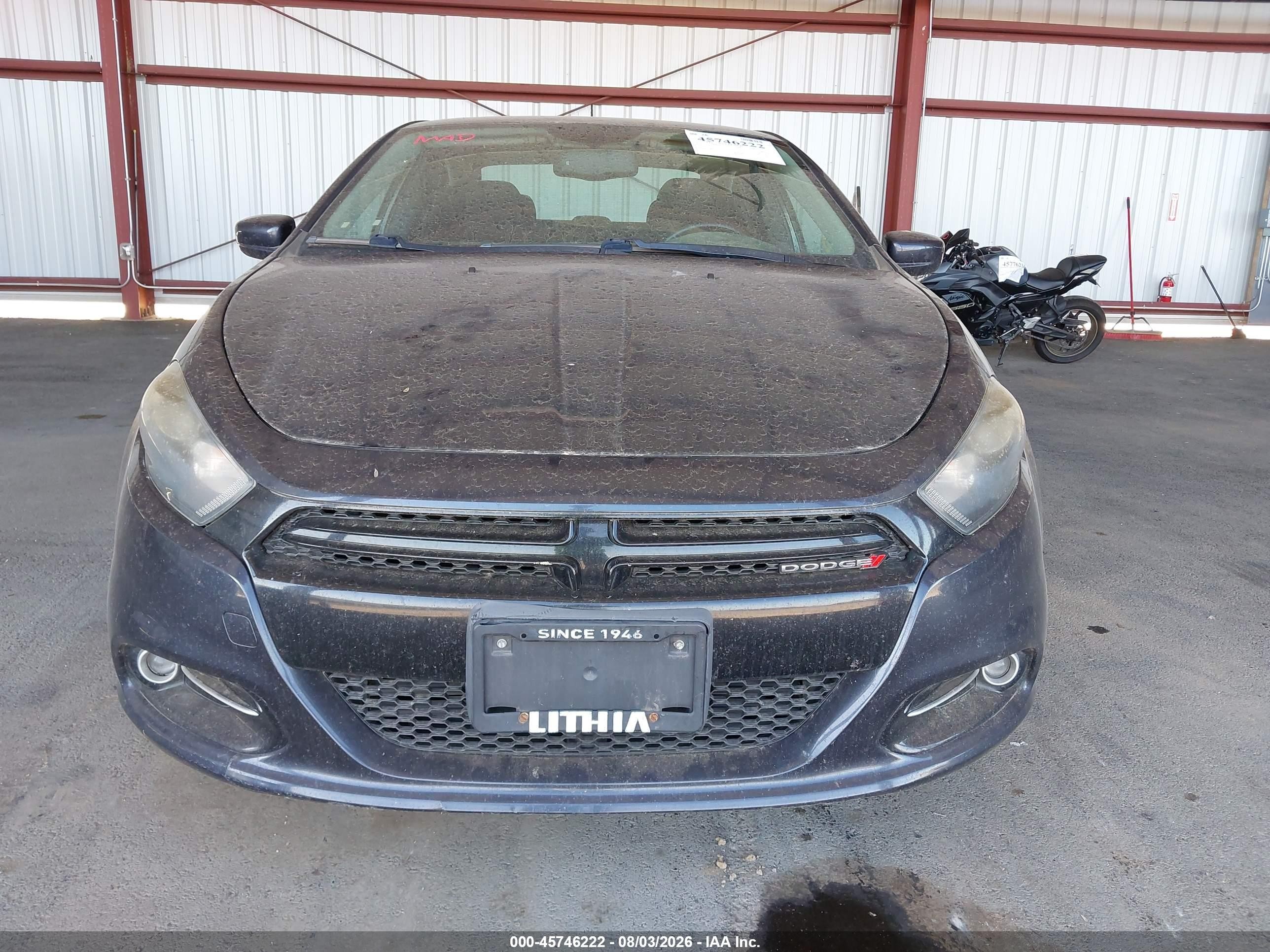 2013 Dodge Dart Sxt Серый vin: 1C3CDFBA9DD319409