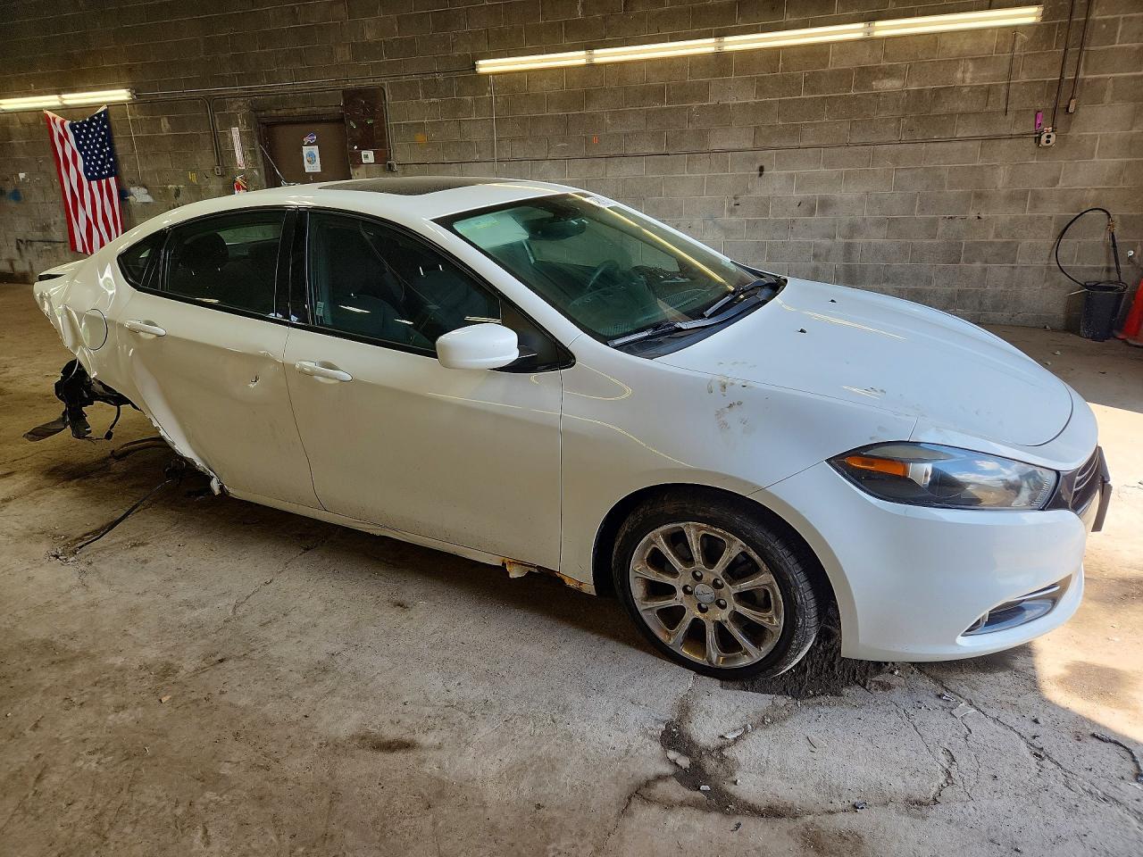2013 Dodge Dart Sxt White vin: 1C3CDFBA9DD322360