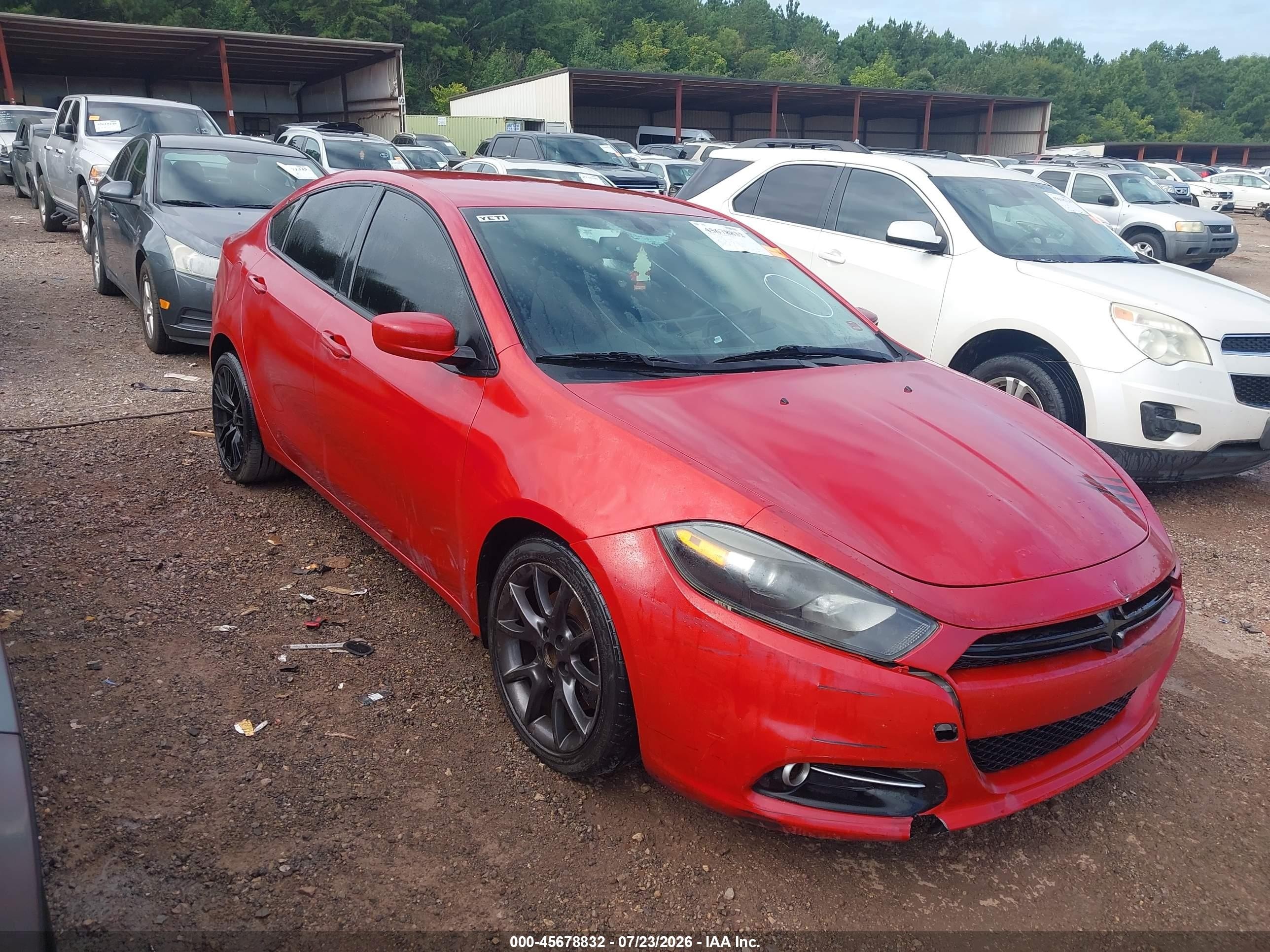 2013 Dodge Dart Sxt Red vin: 1C3CDFBA9DD329938