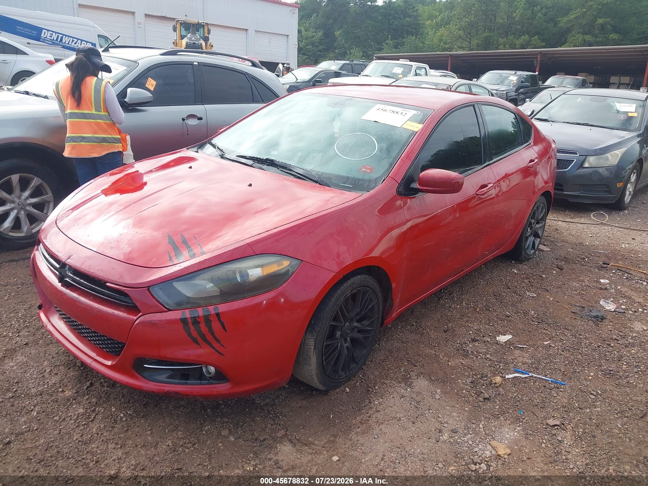 2013 Dodge Dart Sxt Red vin: 1C3CDFBA9DD329938