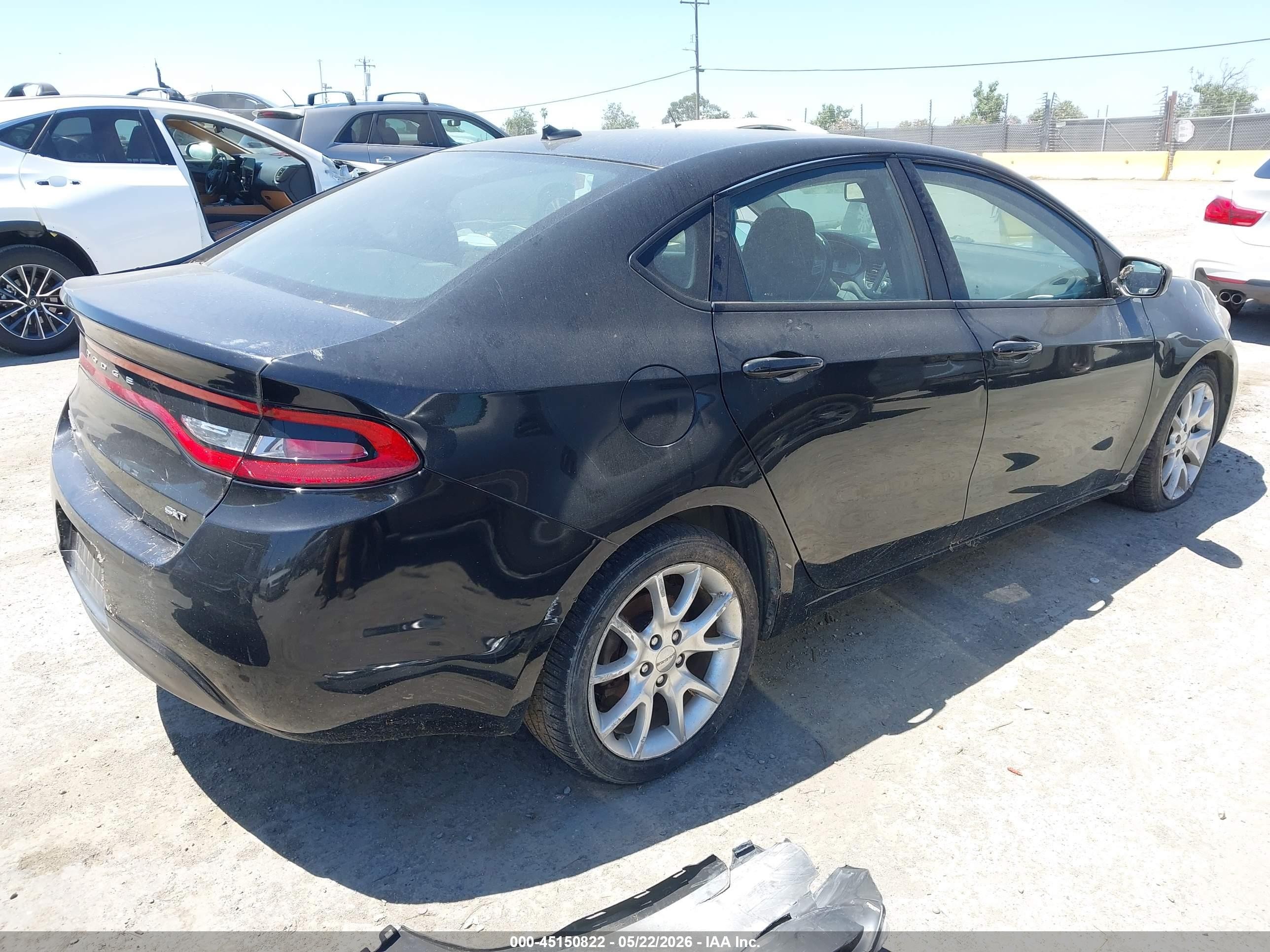 2013 Dodge Dart Sxt Black vin: 1C3CDFBAXDD194503