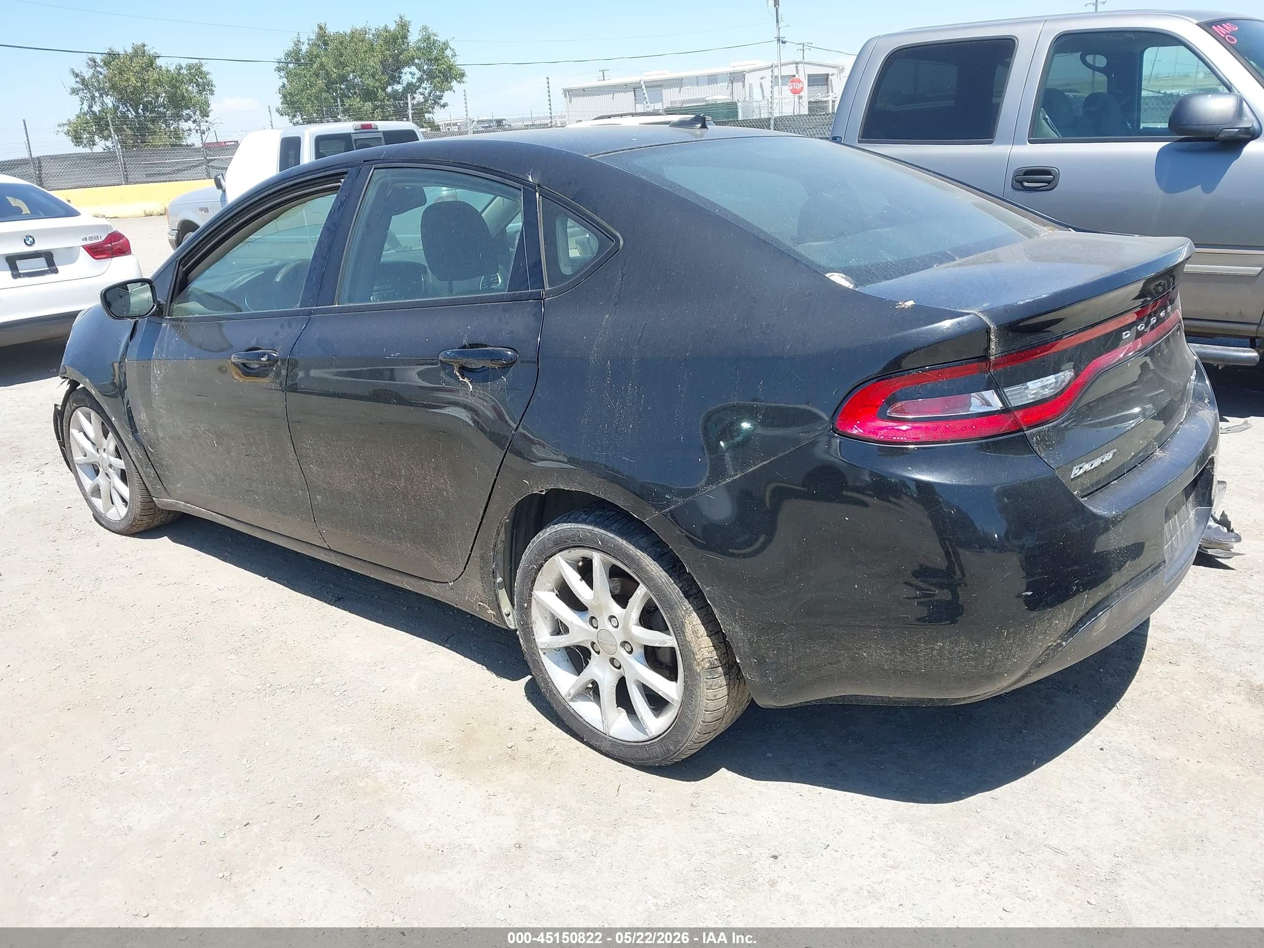 2013 Dodge Dart Sxt Black vin: 1C3CDFBAXDD194503