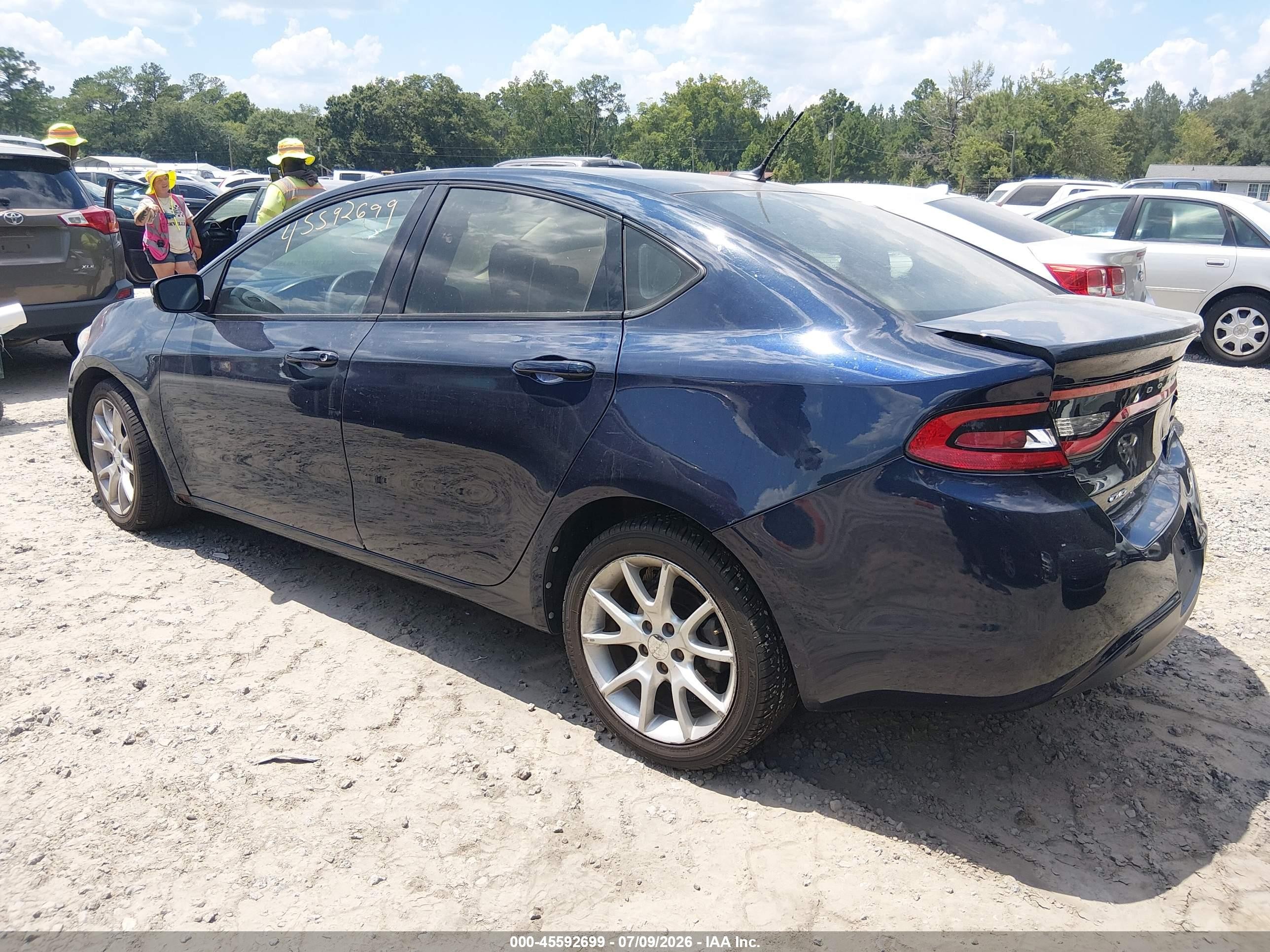 2013 Dodge Dart Sxt Blue vin: 1C3CDFBAXDD194615