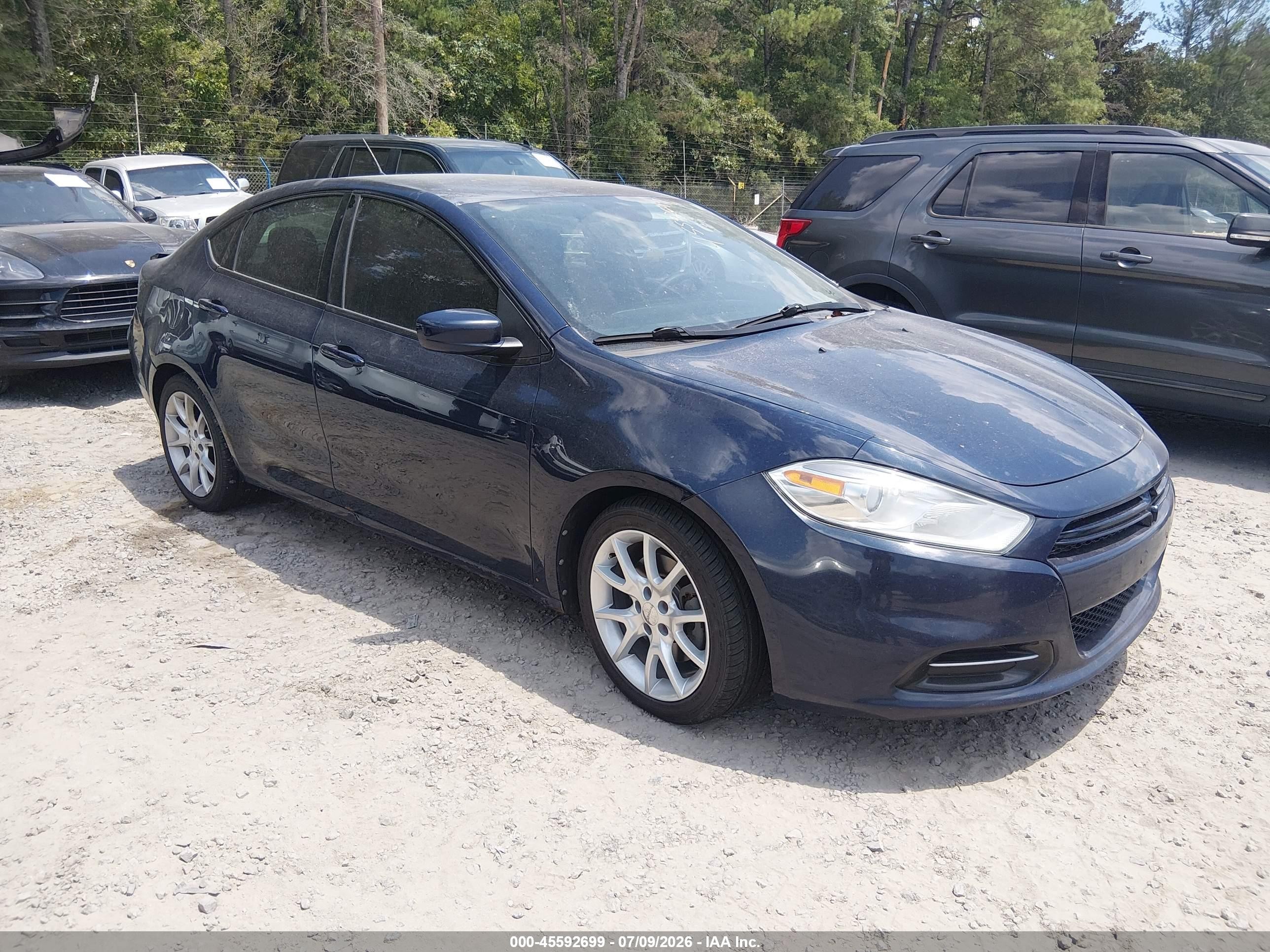 2013 Dodge Dart Sxt Blue vin: 1C3CDFBAXDD194615