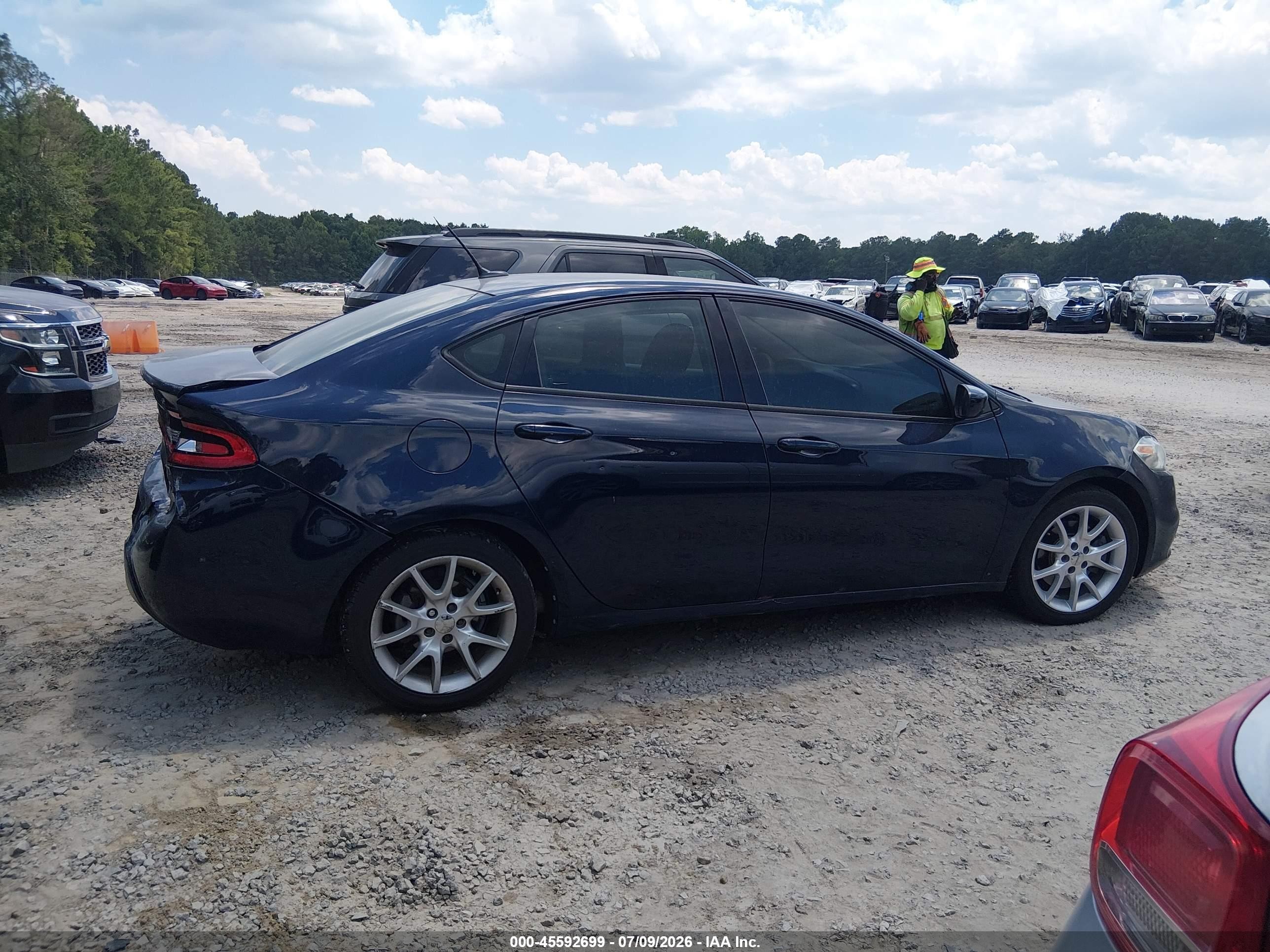 2013 Dodge Dart Sxt Blue vin: 1C3CDFBAXDD194615