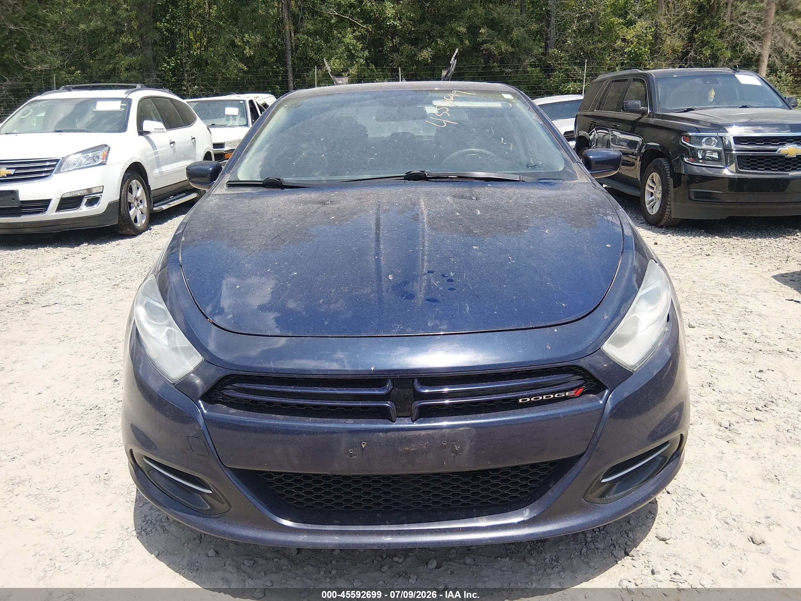 2013 Dodge Dart Sxt Blue vin: 1C3CDFBAXDD194615