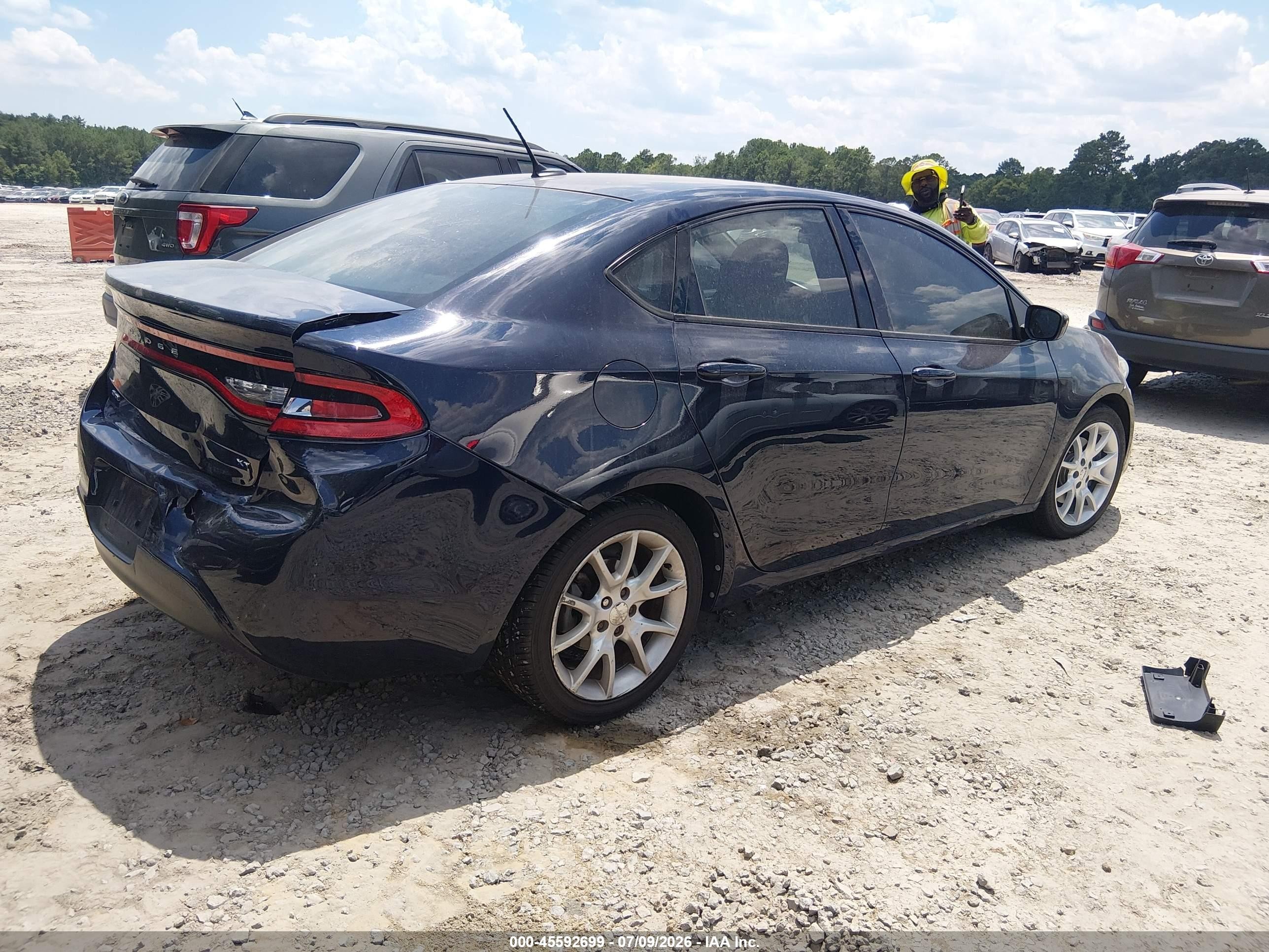 2013 Dodge Dart Sxt Blue vin: 1C3CDFBAXDD194615