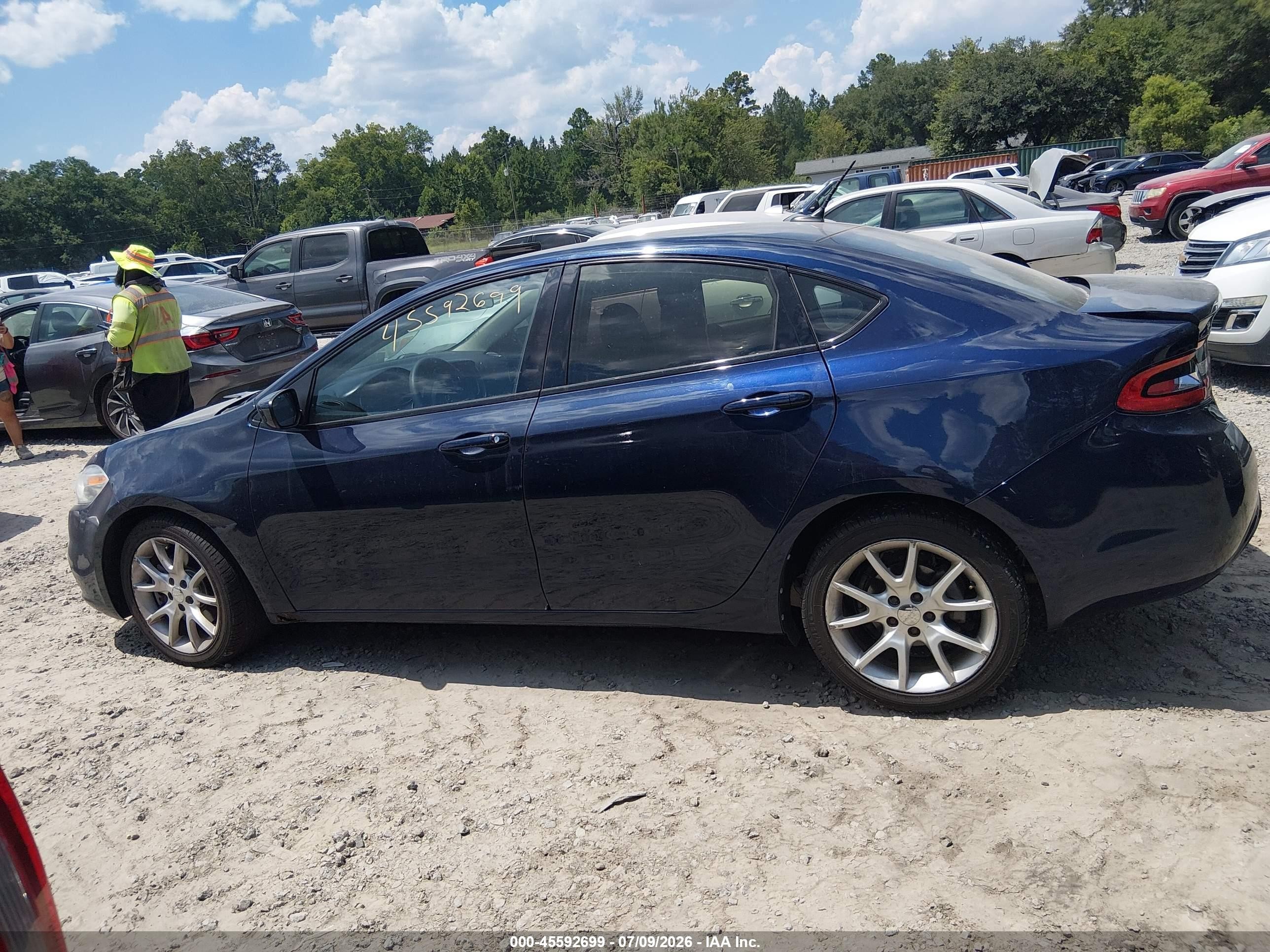 2013 Dodge Dart Sxt Blue vin: 1C3CDFBAXDD194615