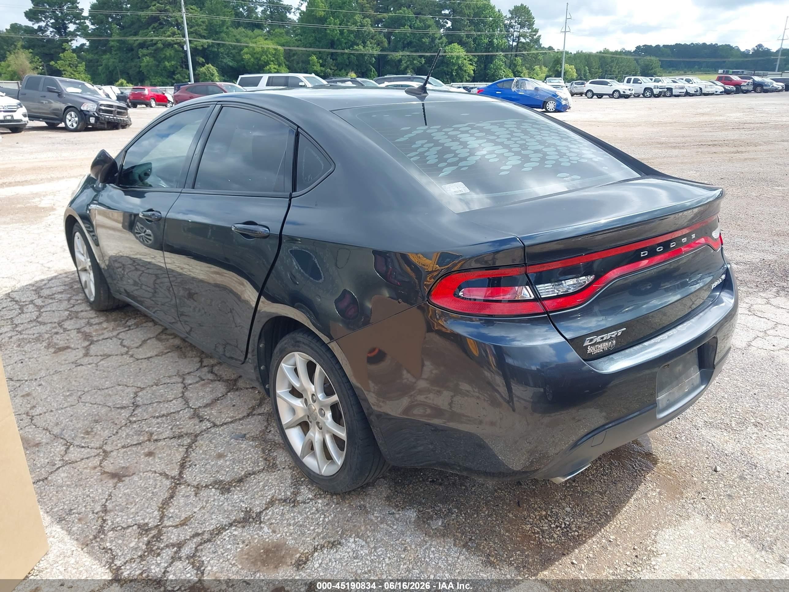 2013 Dodge Dart Rallye Blue vin: 1C3CDFBAXDD259043