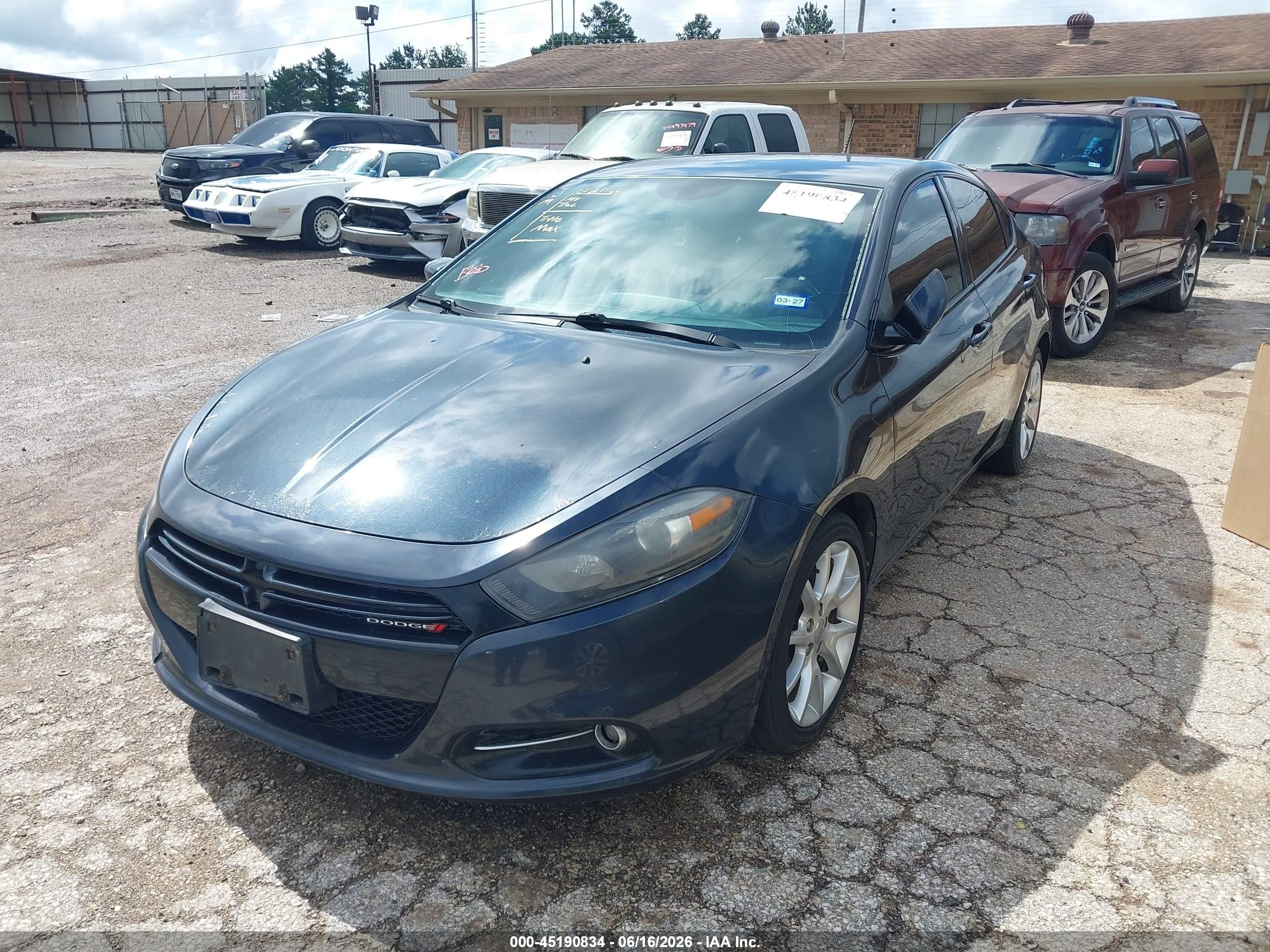 2013 Dodge Dart Rallye Blue vin: 1C3CDFBAXDD259043