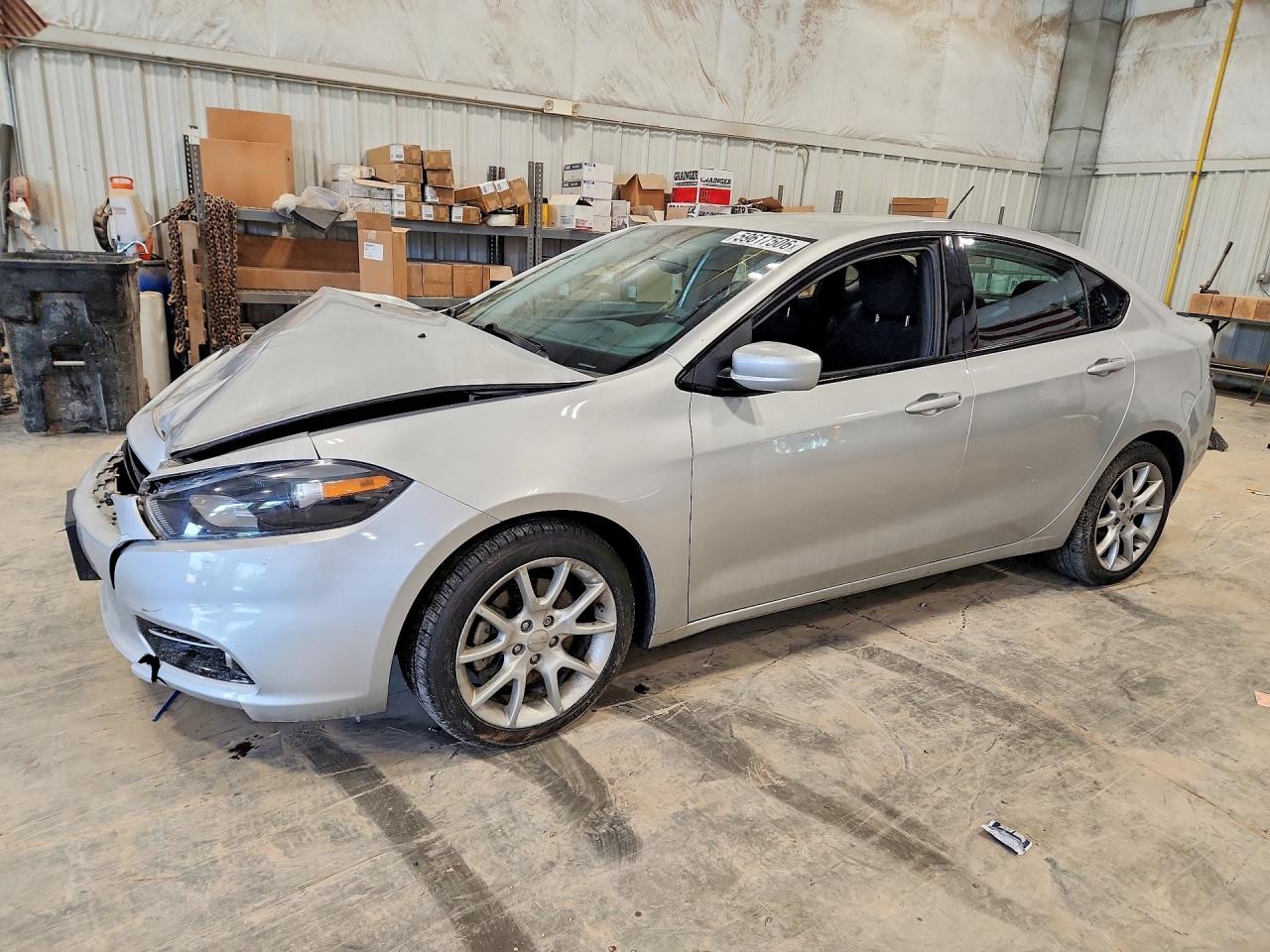 2013 Dodge Dart Sxt Silver vin: 1C3CDFBAXDD288607