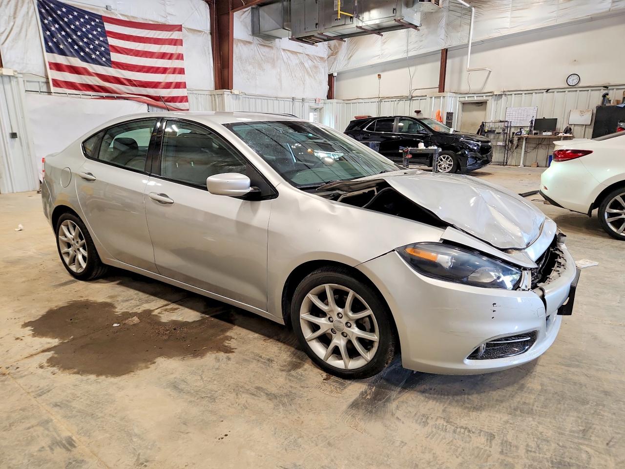 2013 Dodge Dart Sxt Silver vin: 1C3CDFBAXDD288607
