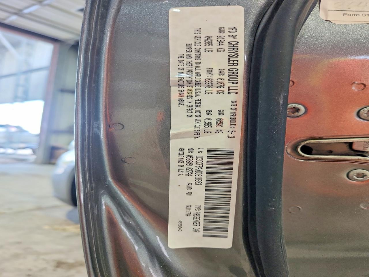 2013 Dodge Dart Sxt Gray vin: 1C3CDFBAXDD318303