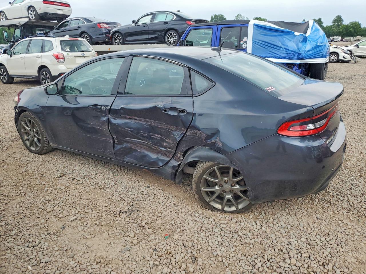2013 Dodge Dart Sxt Gray vin: 1C3CDFBAXDD336378