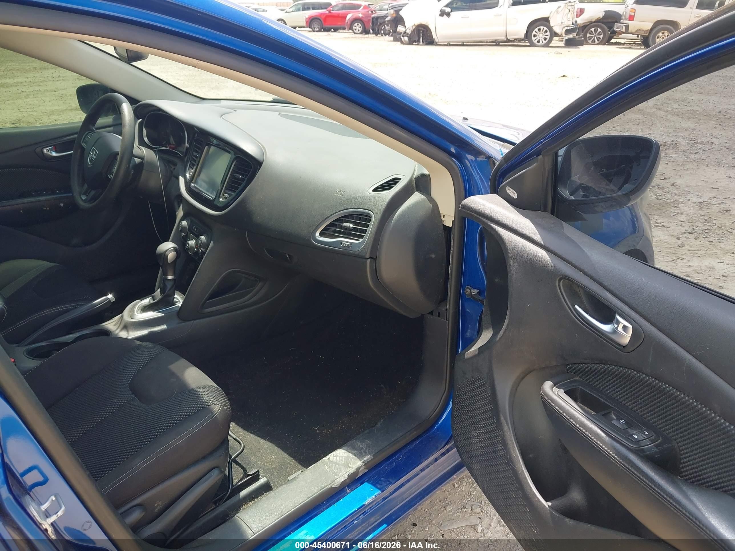 2014 Dodge Dart Sxt Blue vin: 1C3CDFBB0ED674995