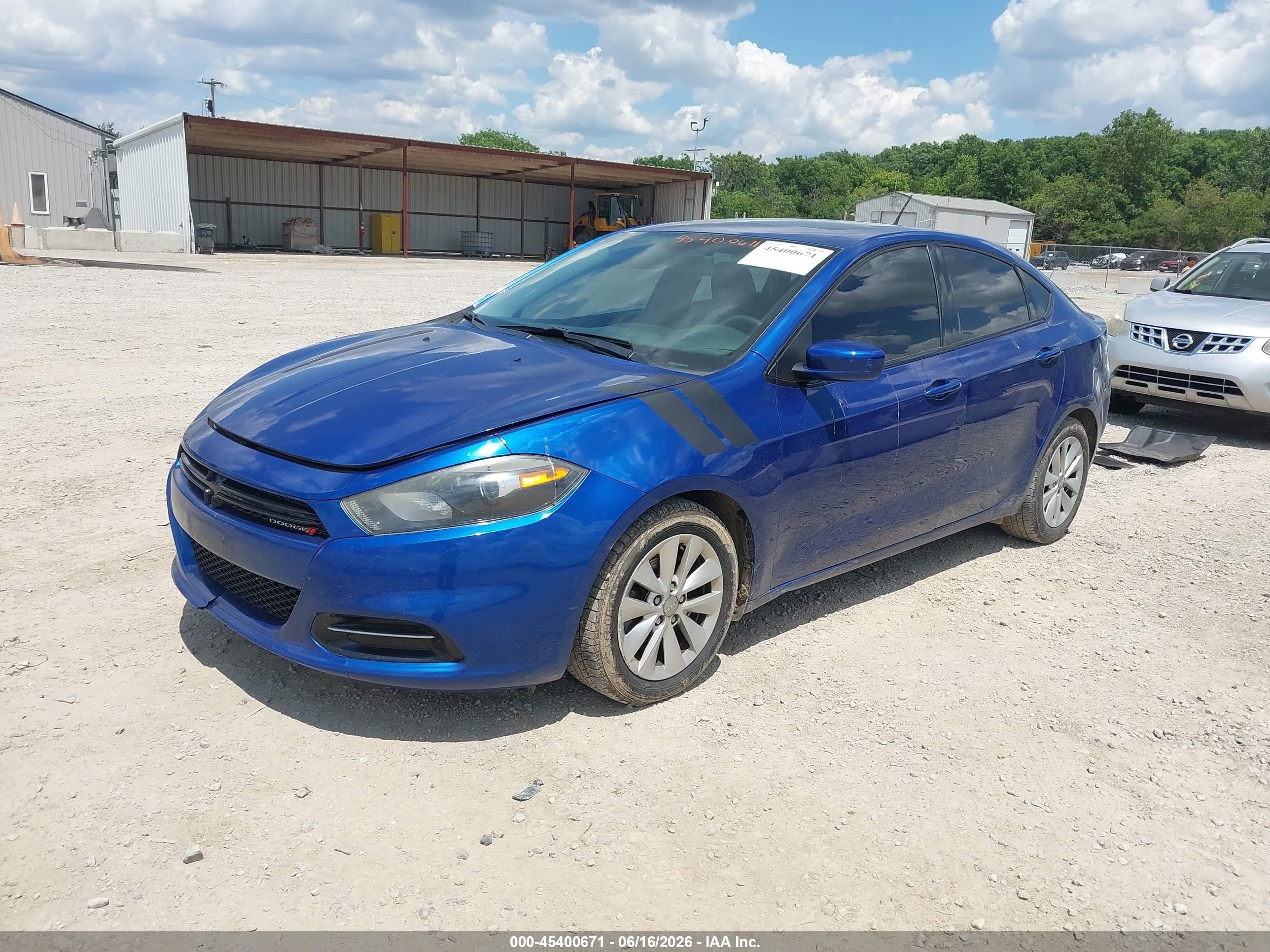 2014 Dodge Dart Sxt Blue vin: 1C3CDFBB0ED674995
