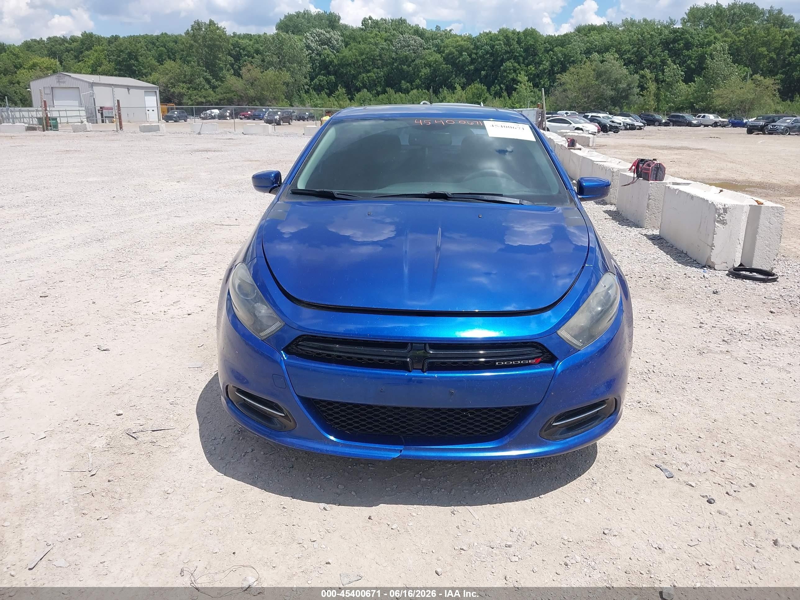 2014 Dodge Dart Sxt Blue vin: 1C3CDFBB0ED674995