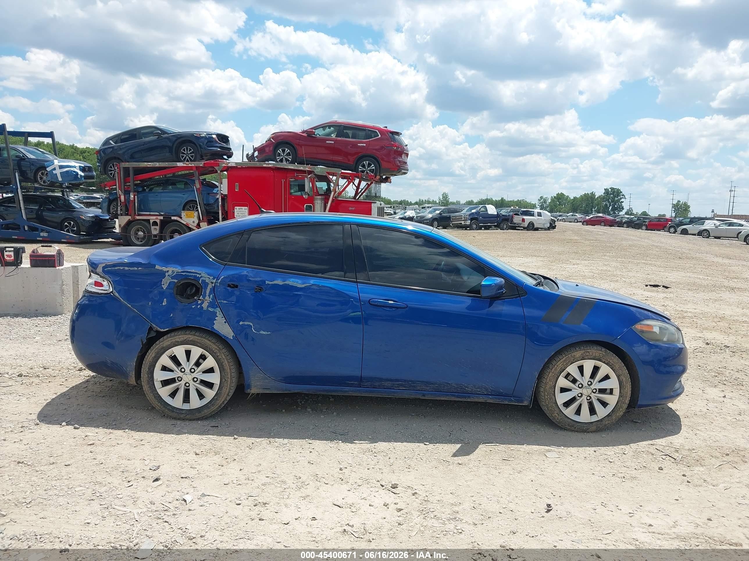 2014 Dodge Dart Sxt Blue vin: 1C3CDFBB0ED674995