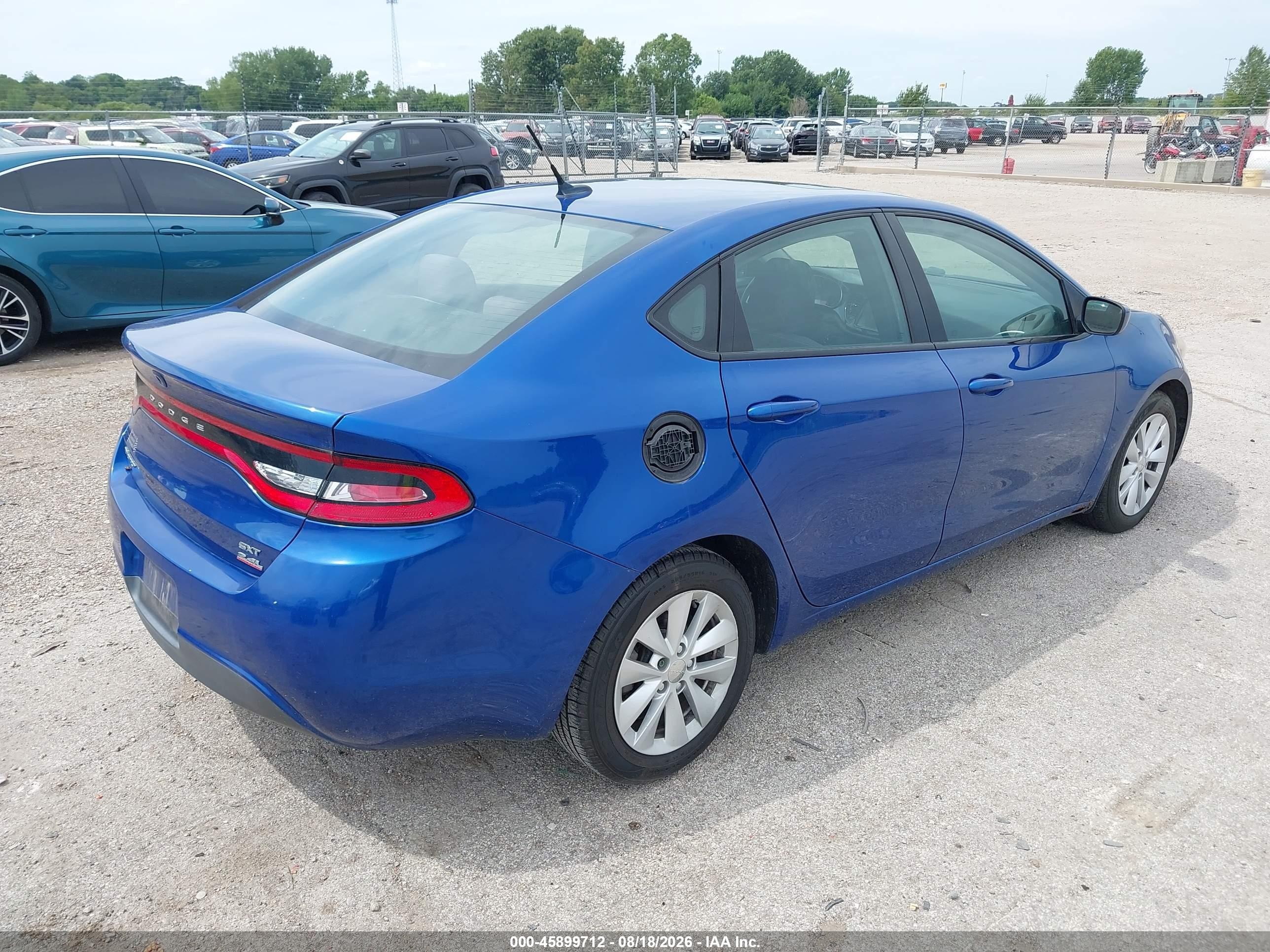 2014 Dodge Dart Sxt Синий vin: 1C3CDFBB0ED677329